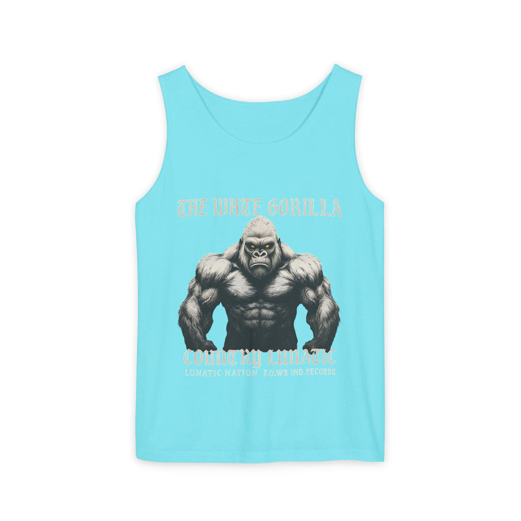 Tank Top White Gorilla Wife Beater Tank Unisex Garment-Dyed Collection