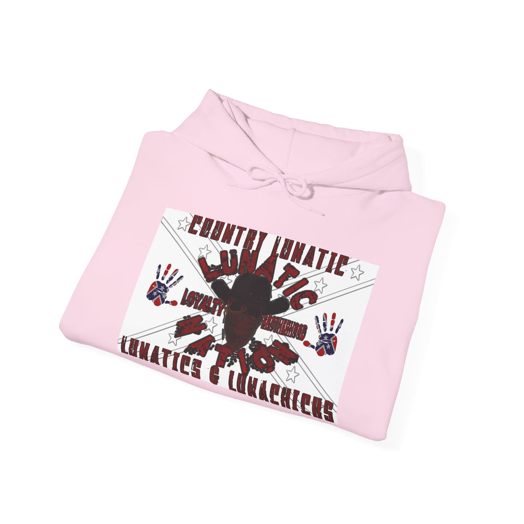Country Lunatic Unisex Heavy Blend™ Hooded Sweatshirt - Unique Graphic Design