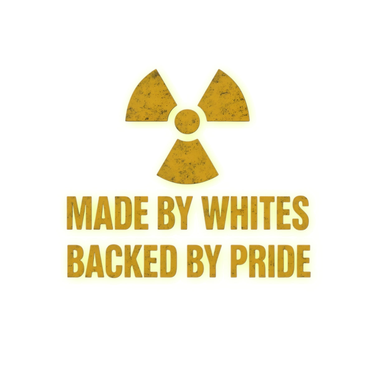 Sticker Set - 'MADE BY WHITE'S BACKED BY PRIDE'