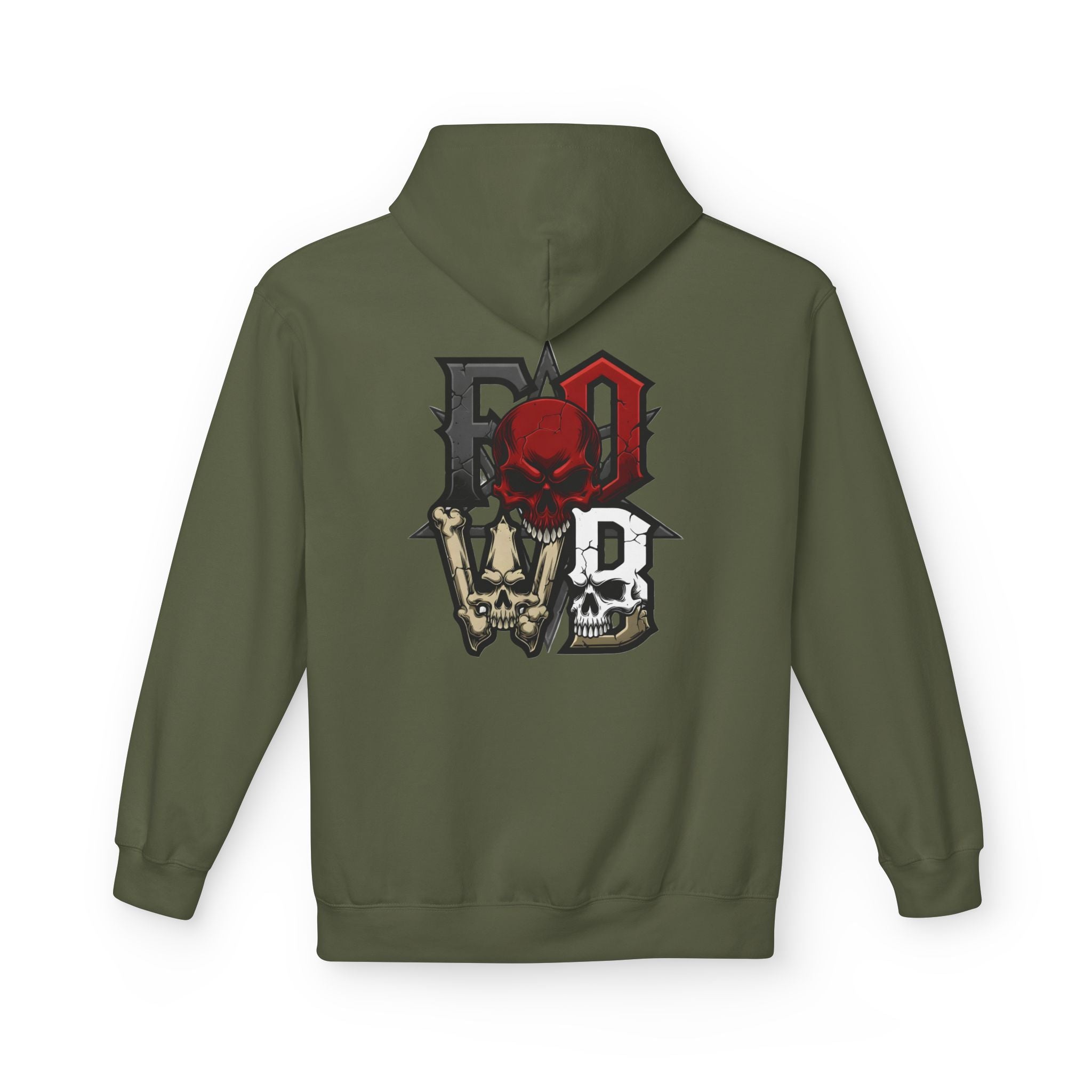 F.O.W.B. Back Art Hoodie — Graphic Midweight Fleece Sweatshirt