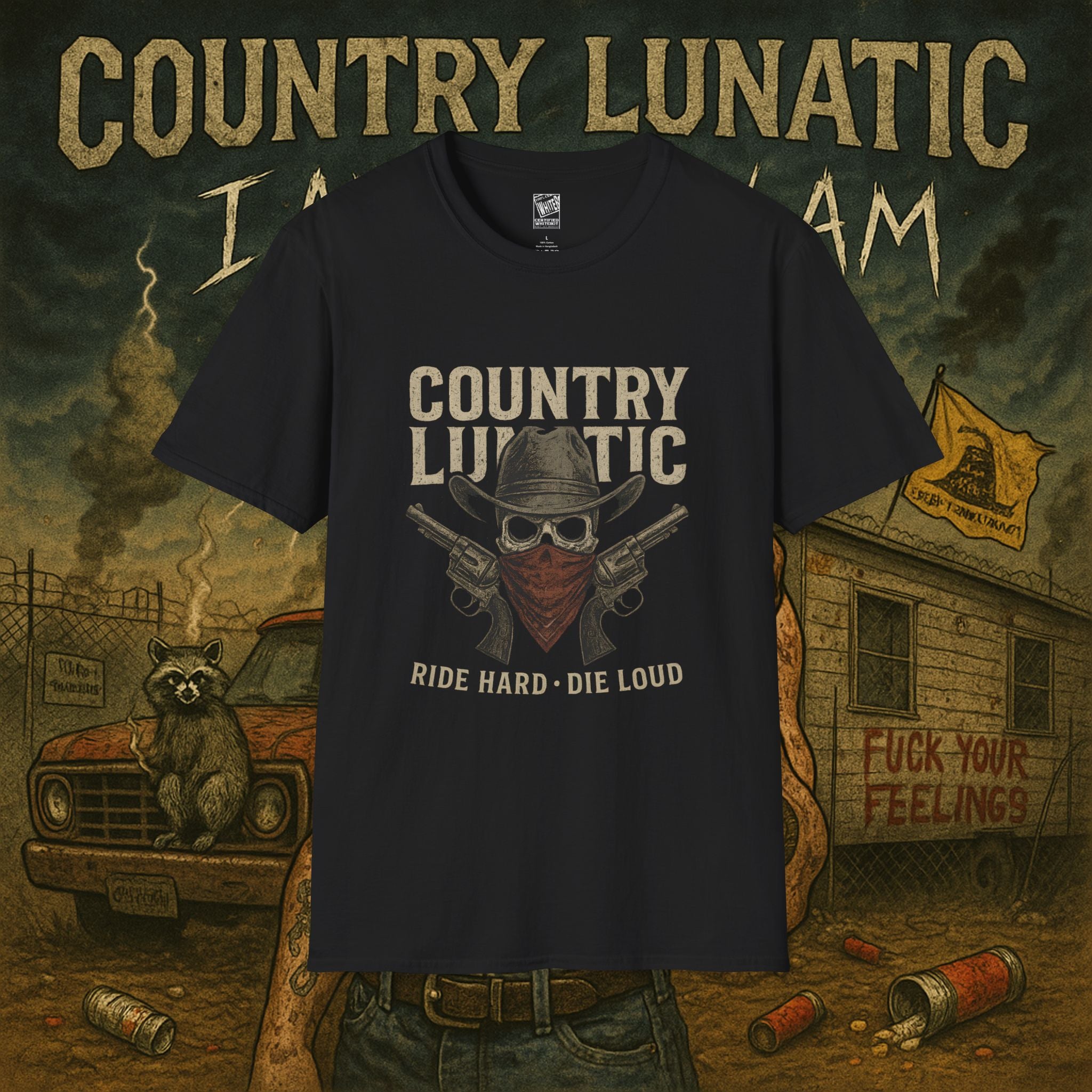 Copy of Country Lunatics Unisex T-Shirt - Number One Song Supporters