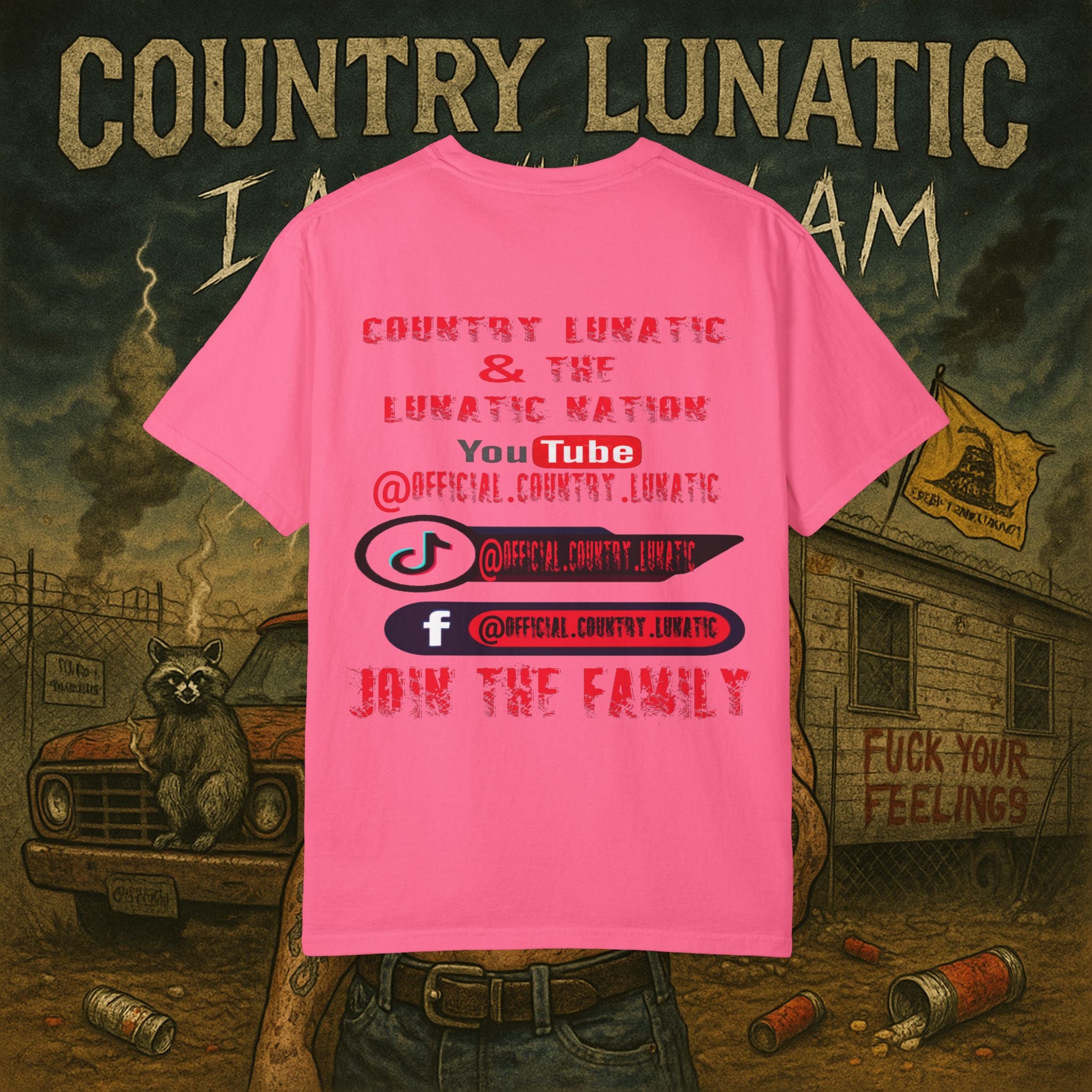 Country Lunatics Unisex T-shirt - For the Country Lunatic Fams