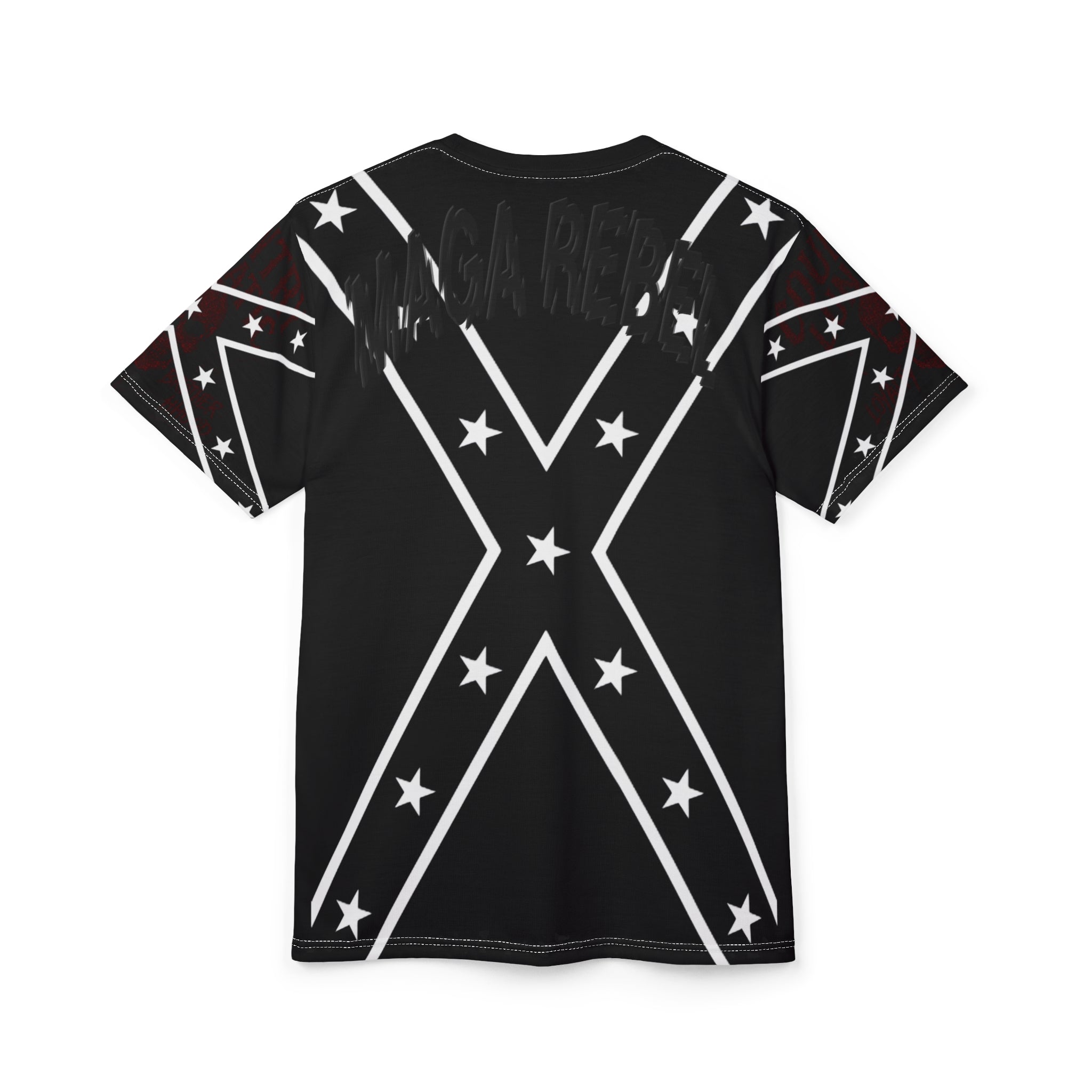 Copy of Copy of T-Shirt - Country Lunatic MAGA REBEL Tee with Confederate Flag Design