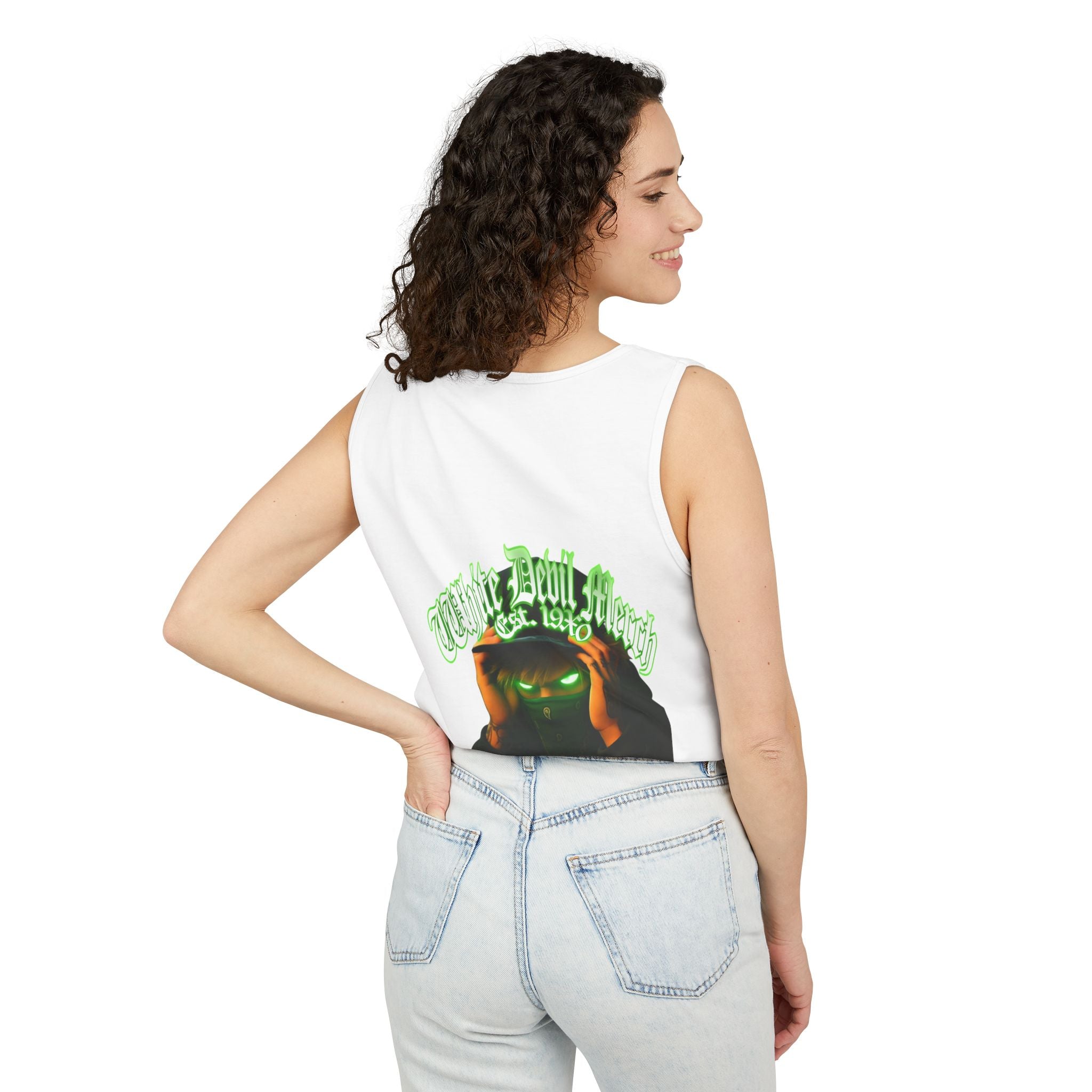 Tank Top White Gorilla Wife Beater Tank Unisex Garment-Dyed Collection