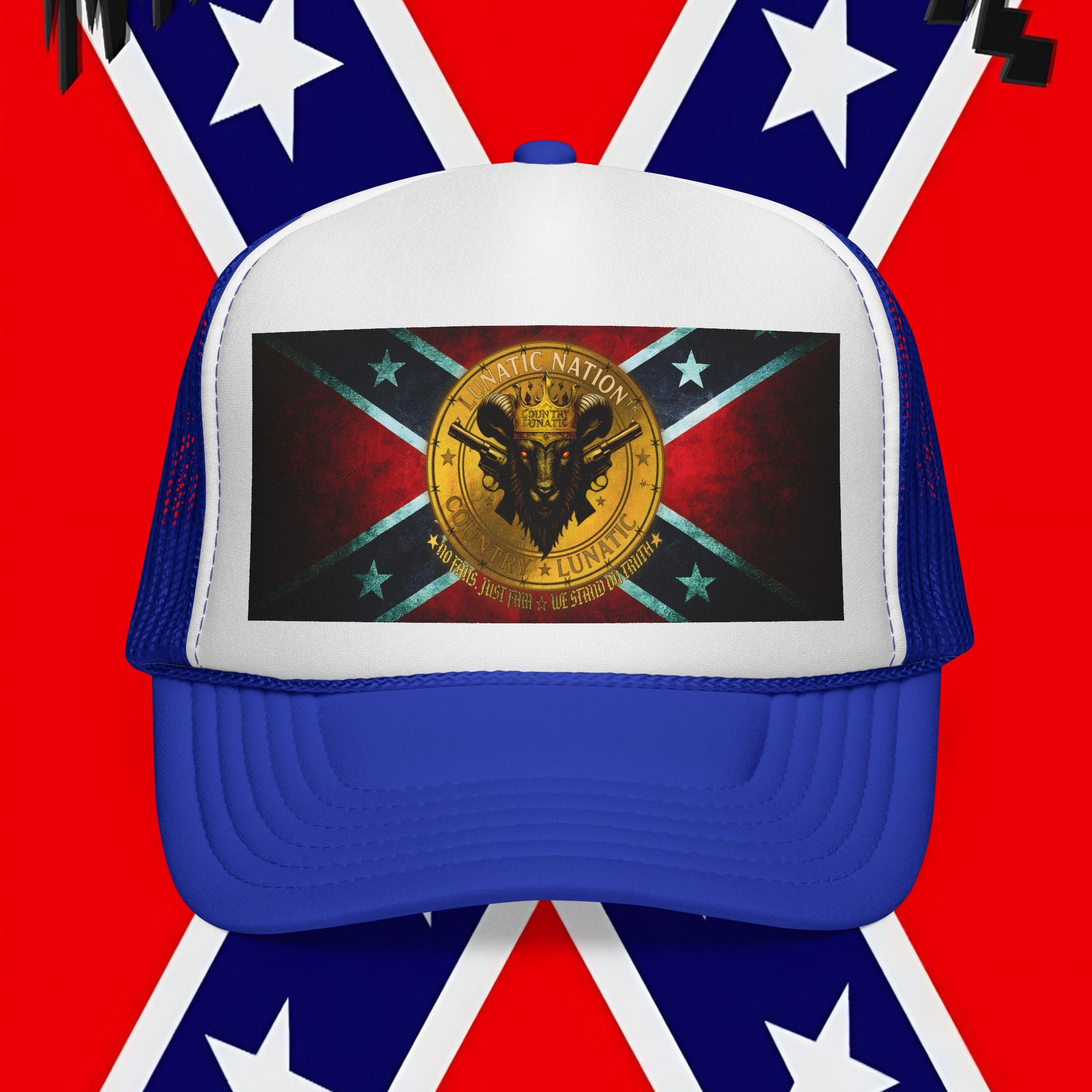 Trucker Cap - Rebel Flag New Logo Design