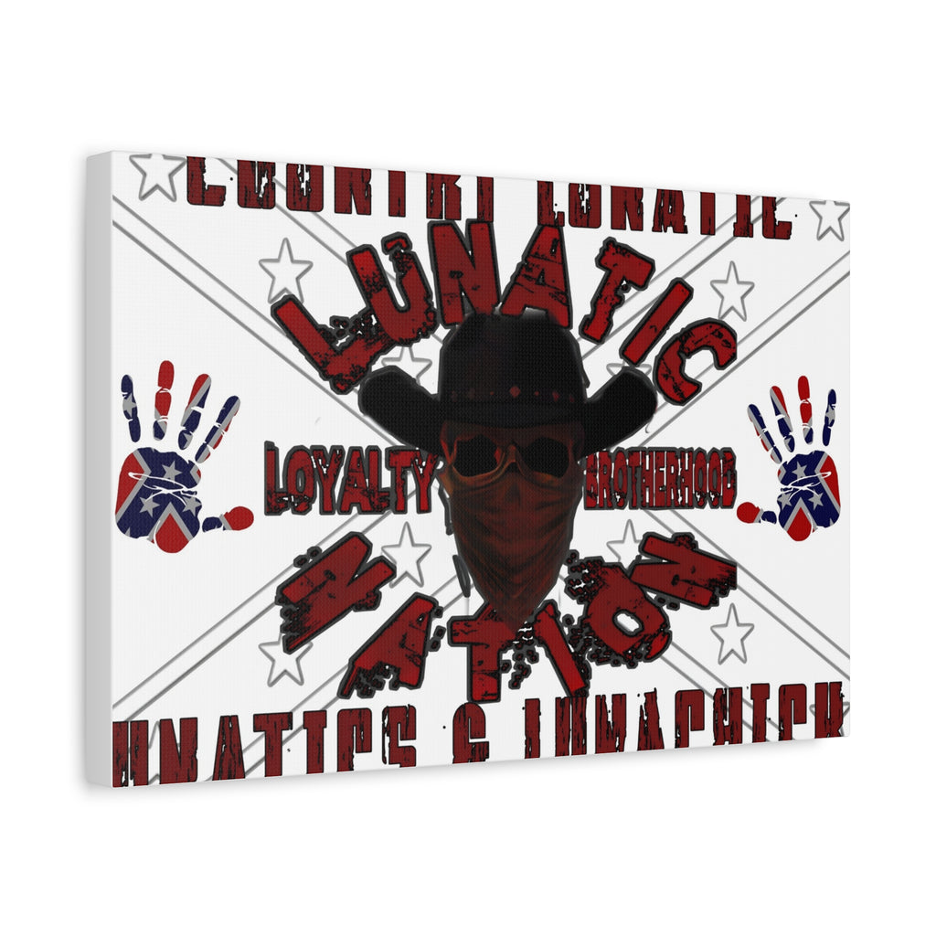 Country Lunatic Canvas Wall Art – Loyalty & Brotherhood Decor for Country Fans