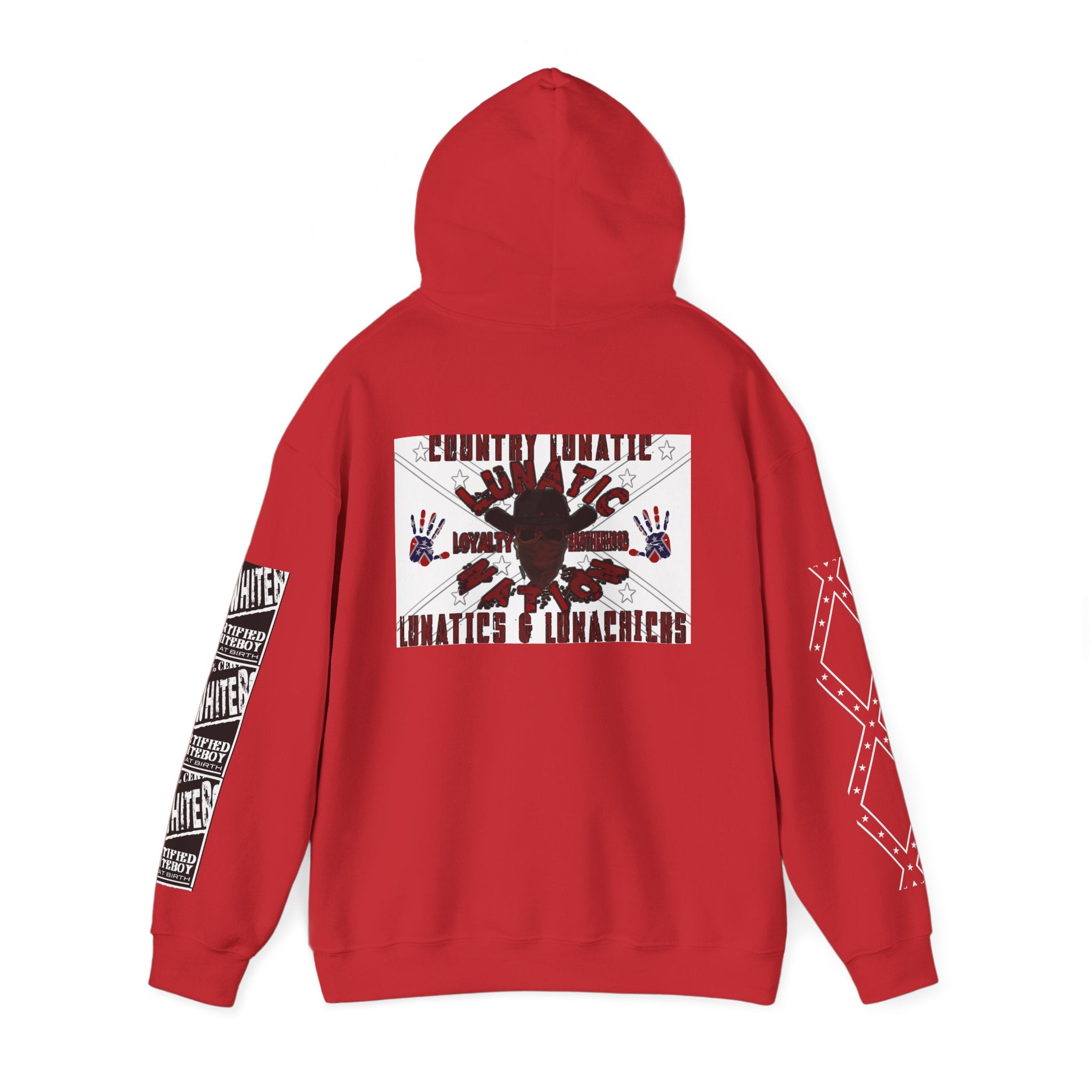 Country Lunatic Unisex Heavy Blend™ Hooded Sweatshirt - Unique Graphic Design