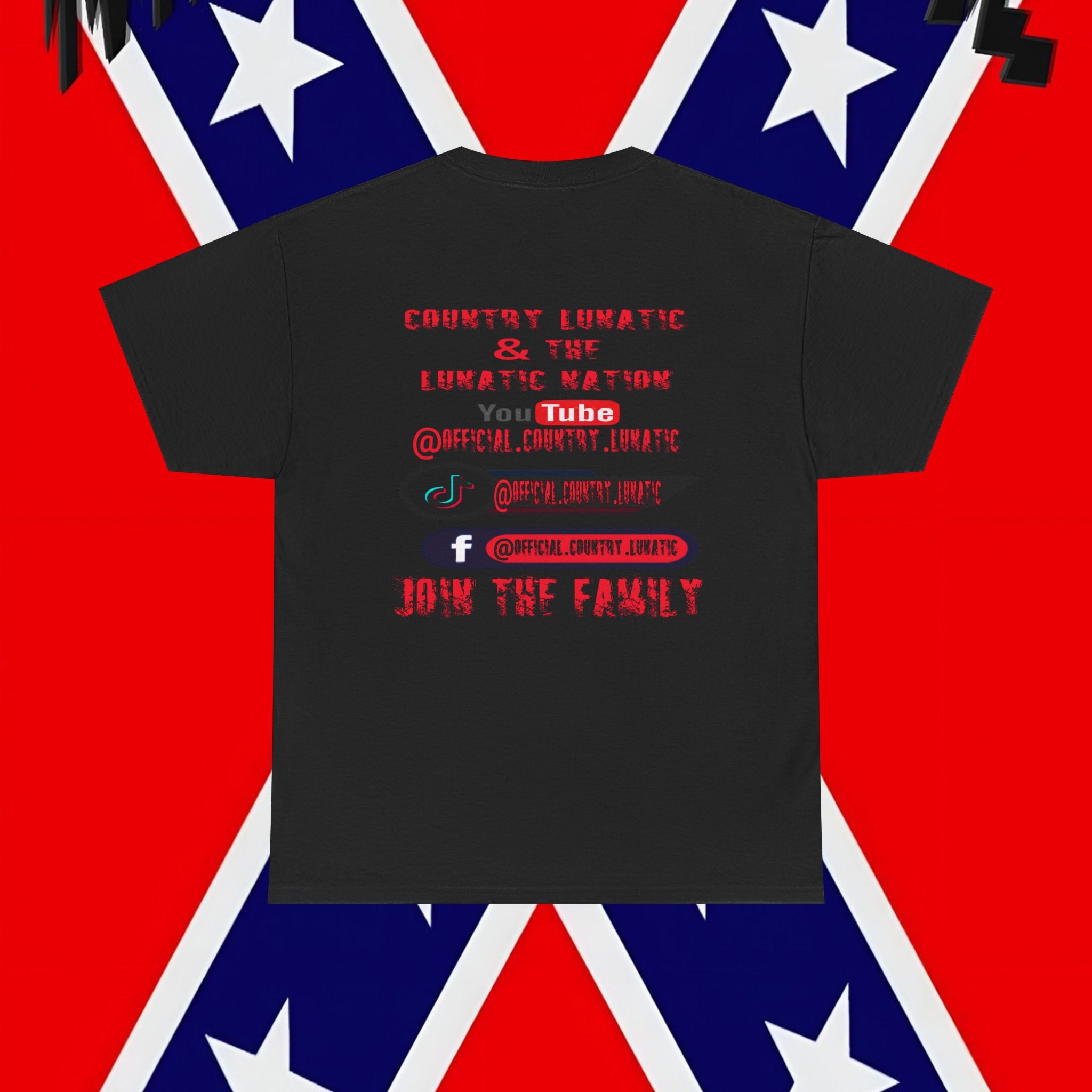 Unisex Heavy Cotton Tee - Lunatic Nation Brotherhood Graphic Shirt