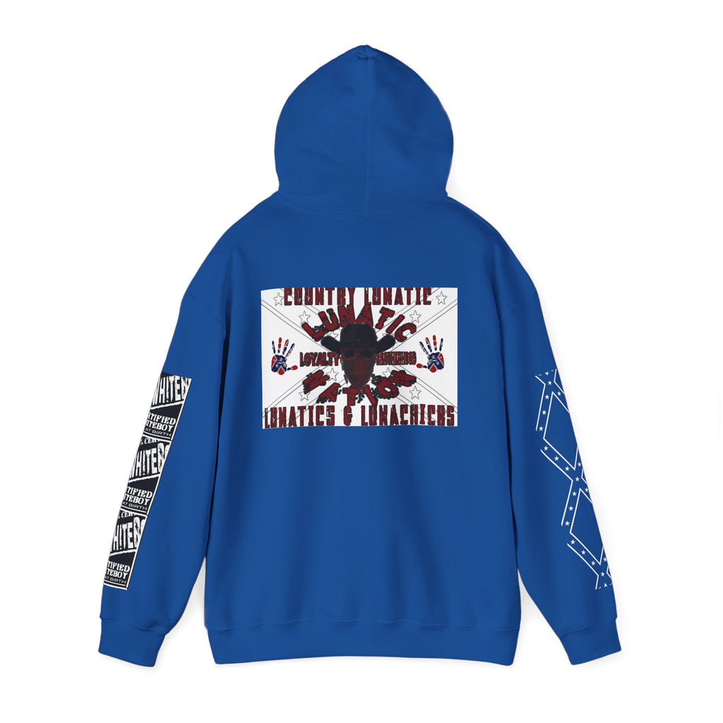 Country Lunatic Unisex Heavy Blend™ Hooded Sweatshirt - Unique Graphic Design