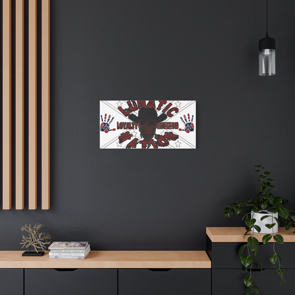 Country Lunatic Canvas Wall Art – Loyalty & Brotherhood Decor for Country Fans