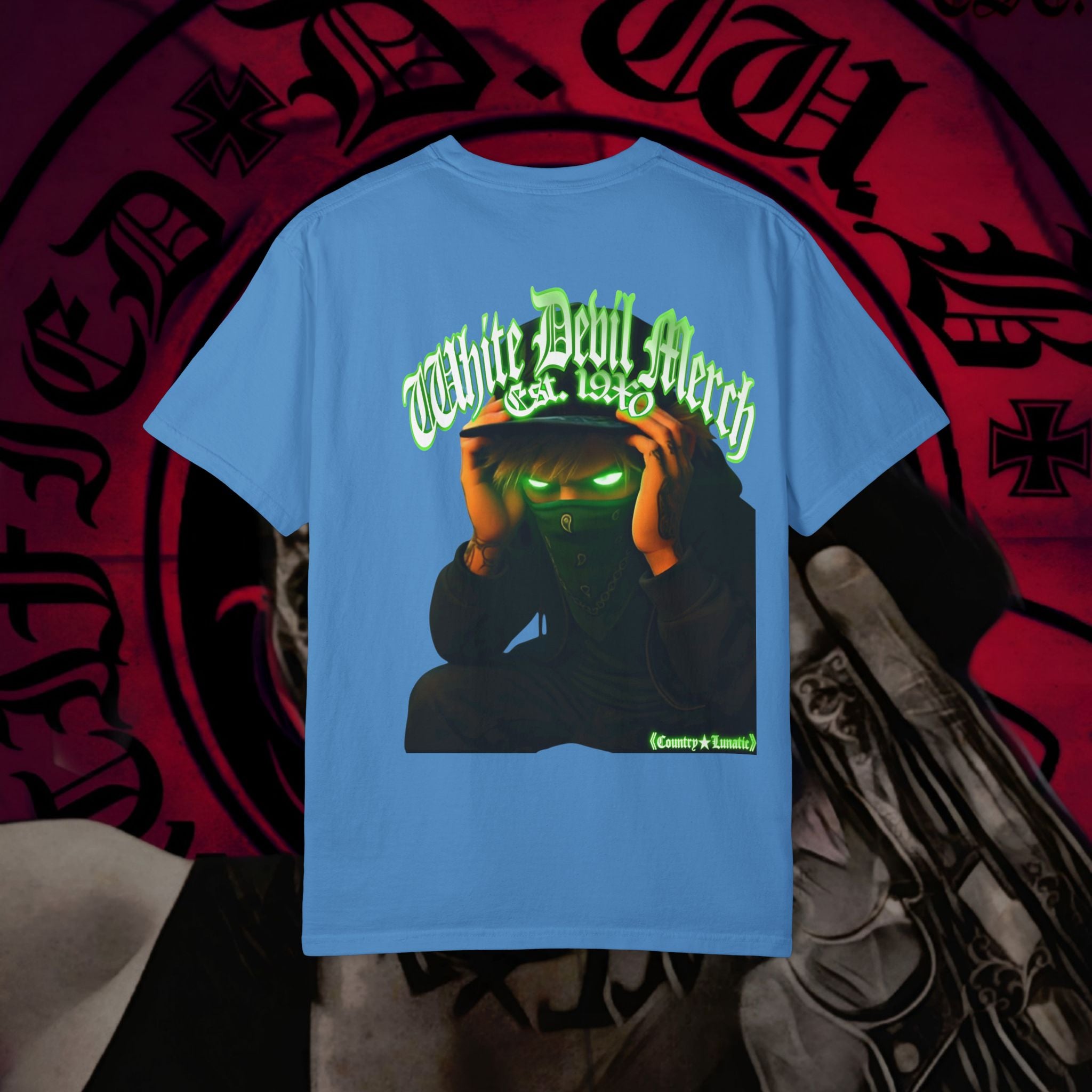 Country Lunatic Unisex Garment-Dyed T-shirt - Lunatic Nation Graphic Tee #2