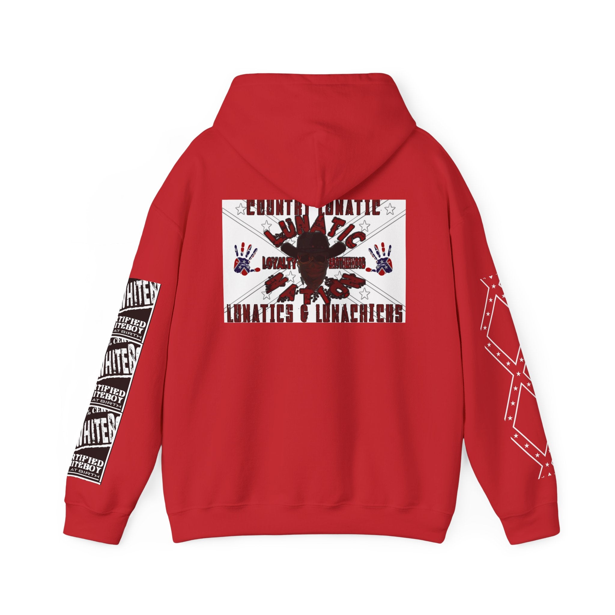 Country Lunatic Unisex Heavy Blend™ Hooded Sweatshirt - Unique Graphic Design