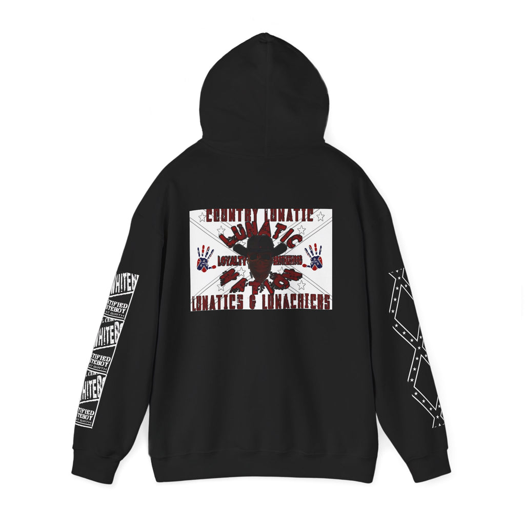 Country Lunatic Unisex Heavy Blend™ Hooded Sweatshirt - Unique Graphic Design