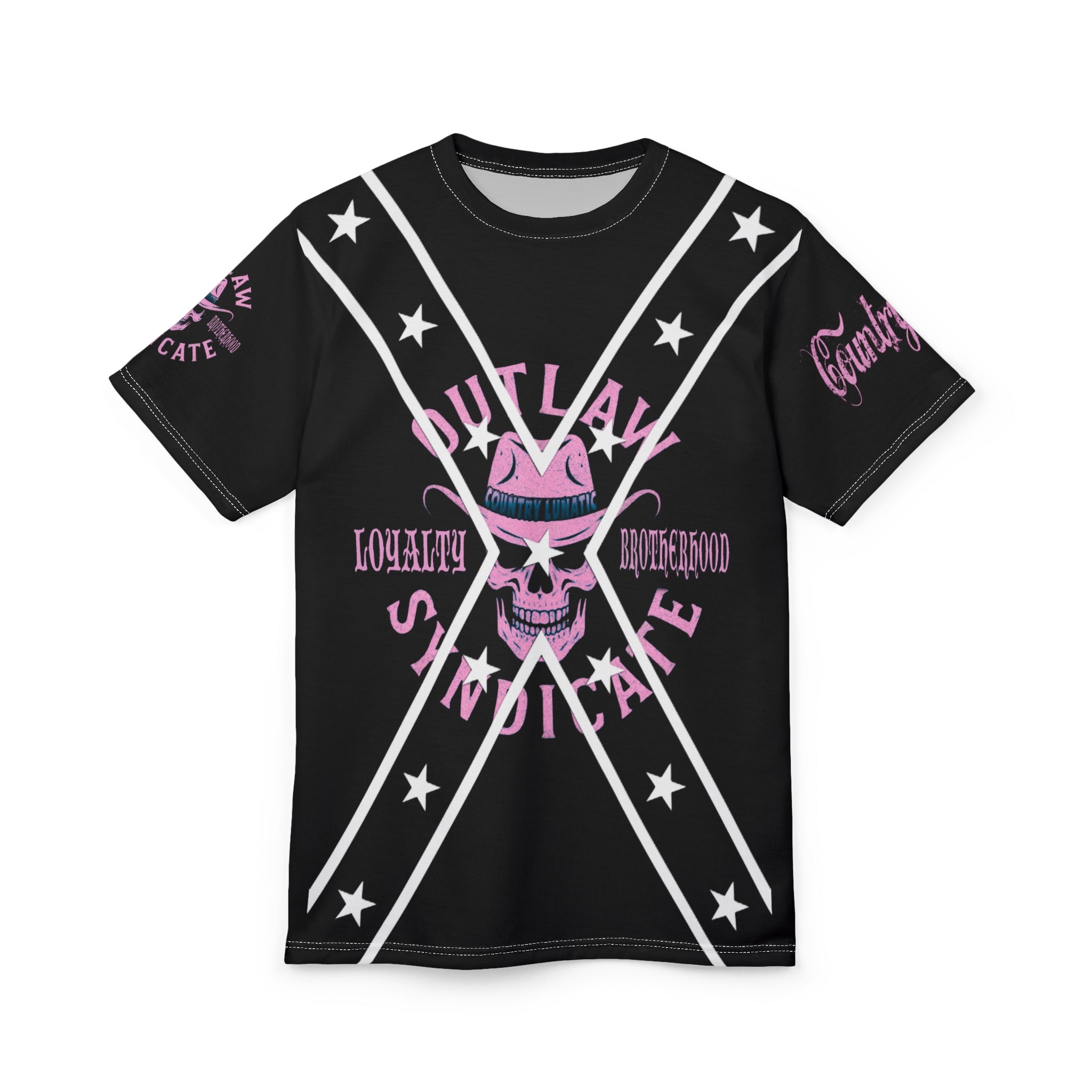 Country Lunatic Tee - Pink Logo Shirt for Pretty Girls
