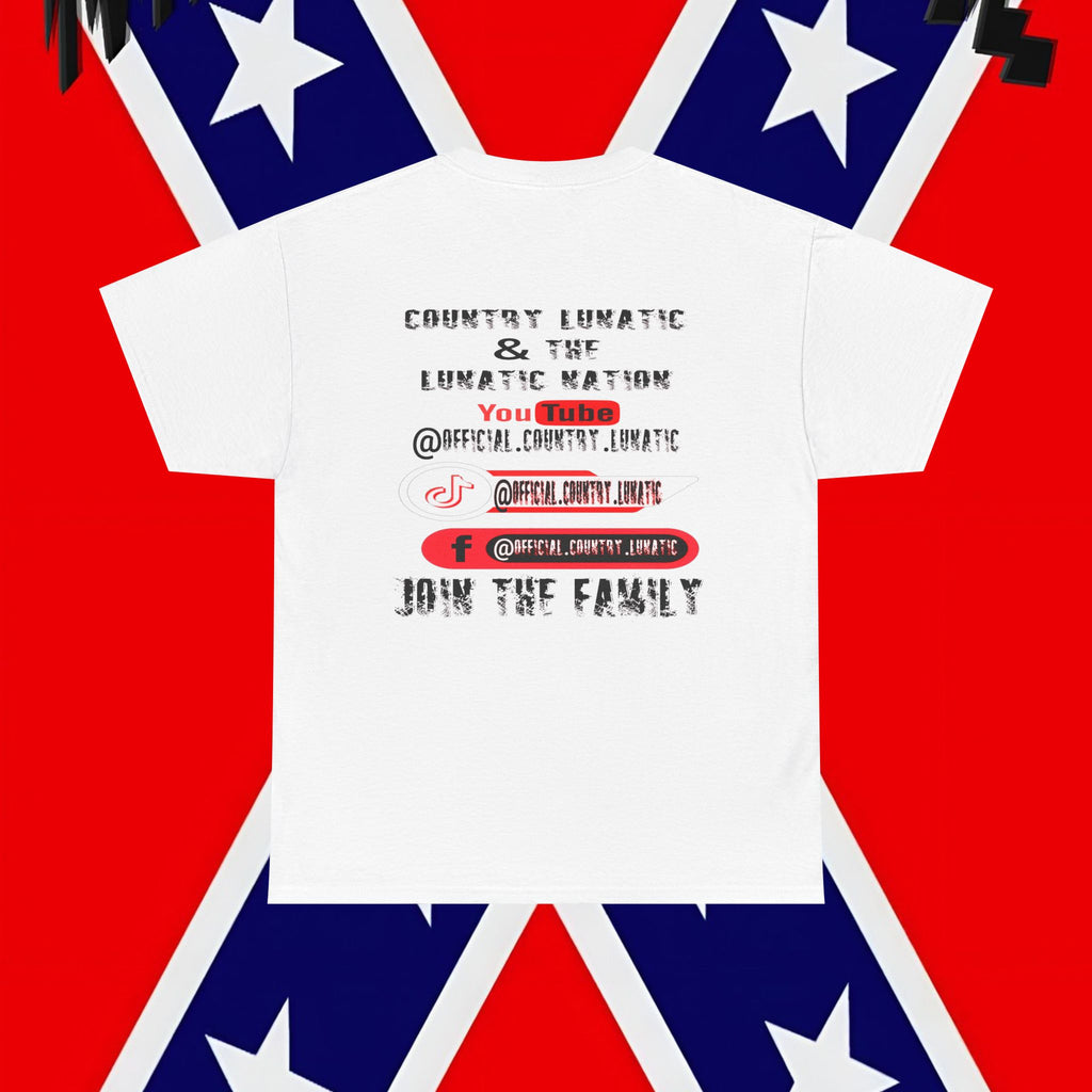 Unisex Heavy Cotton Tee - Lunatic Nation Brotherhood Graphic Shirt