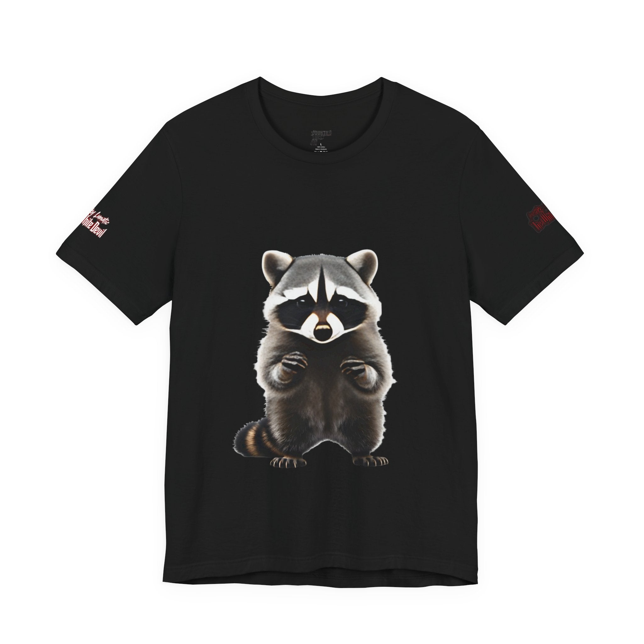 Country Lunatic Racoon Tee — 'F.C.W.B' Muscle Car Graphic Shirt