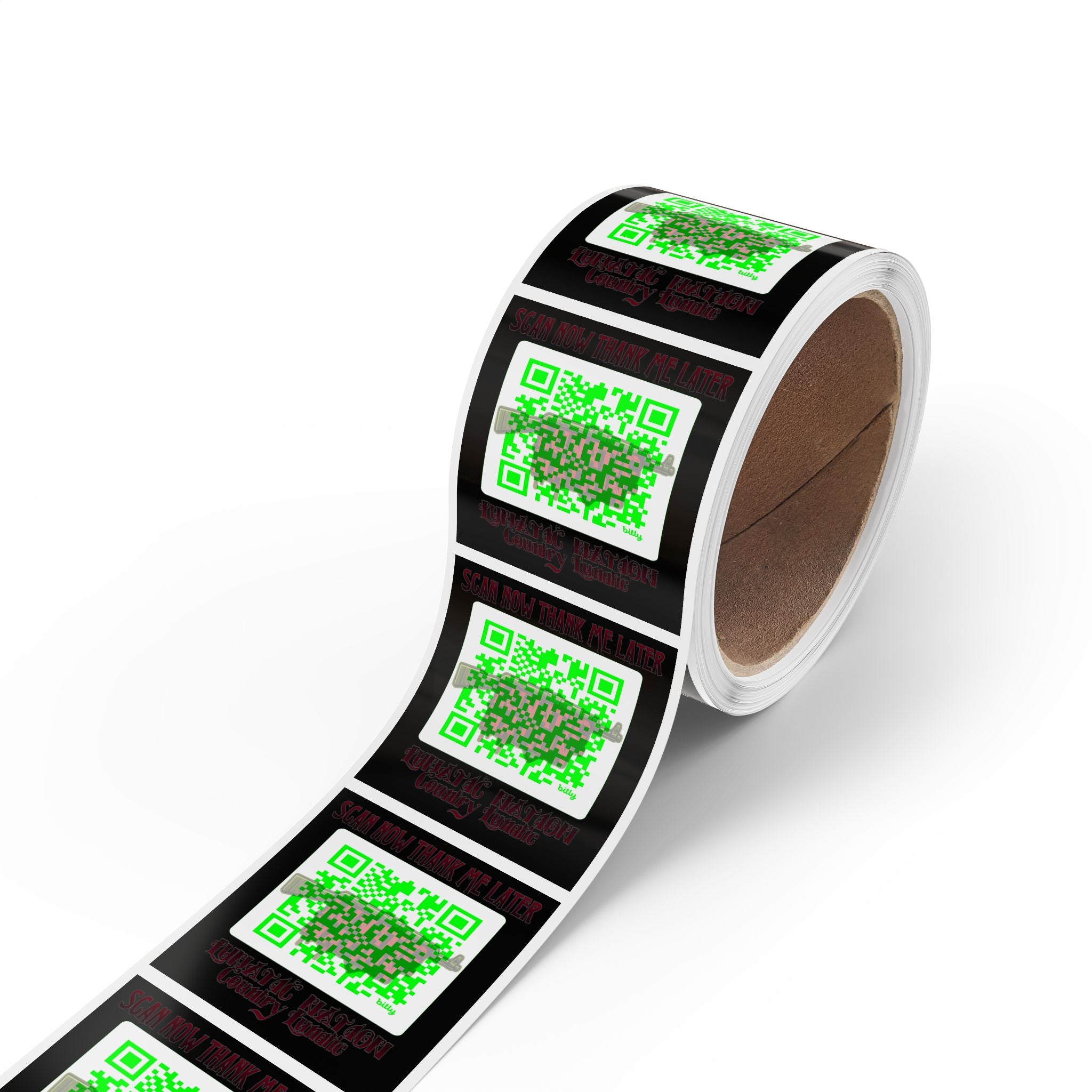 Country Lunatics QR Stickers for Real Support