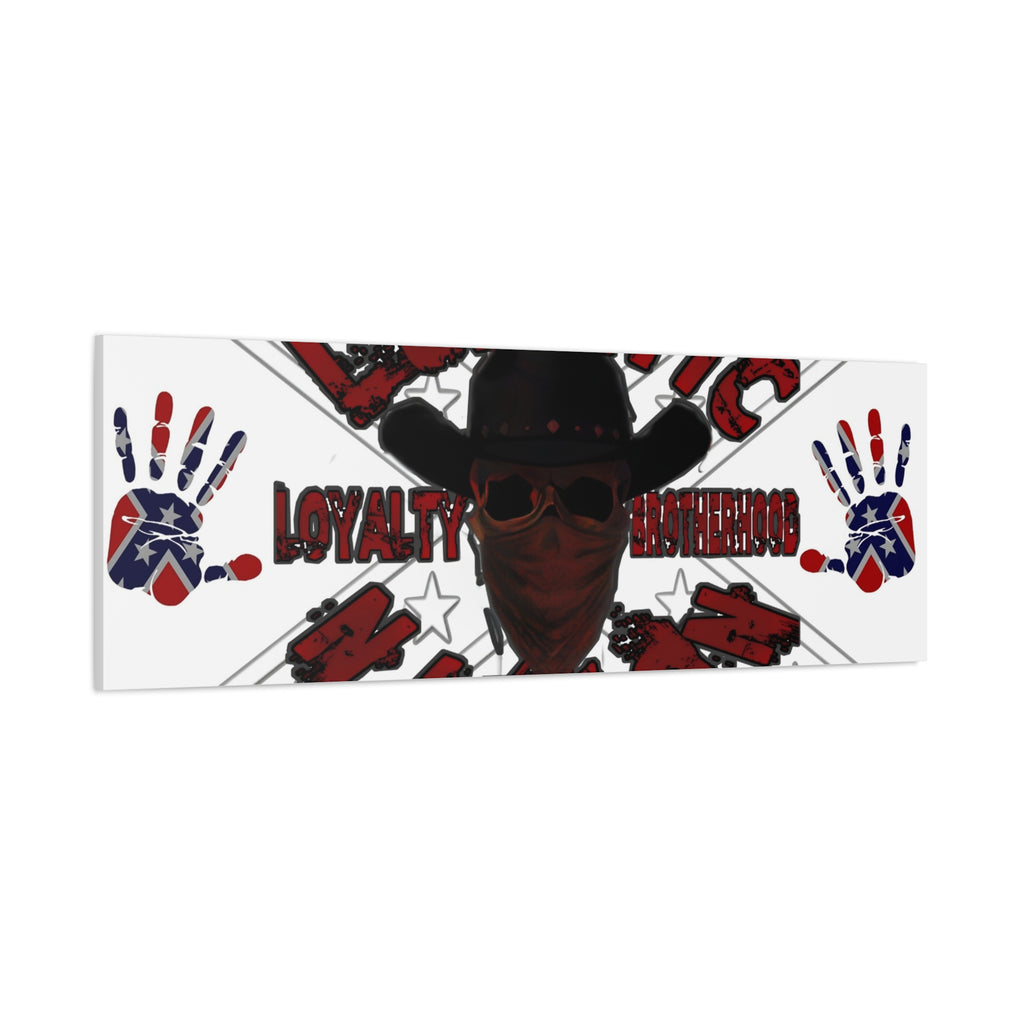 Country Lunatic Canvas Wall Art – Loyalty & Brotherhood Decor for Country Fans