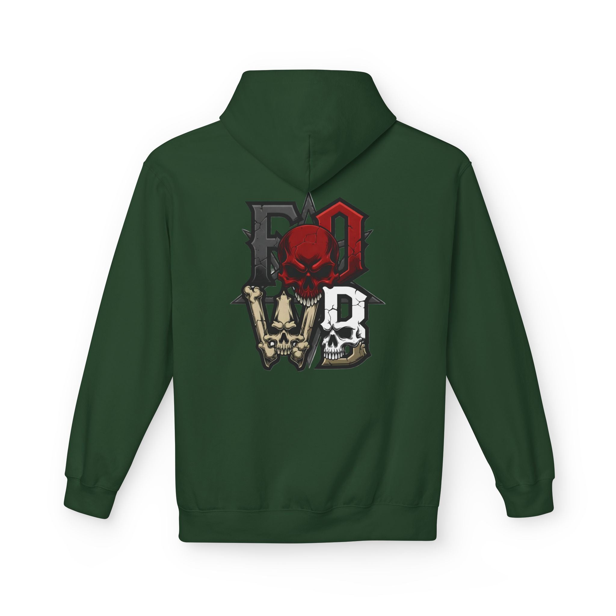 F.O.W.B. Back Art Hoodie — Graphic Midweight Fleece Sweatshirt
