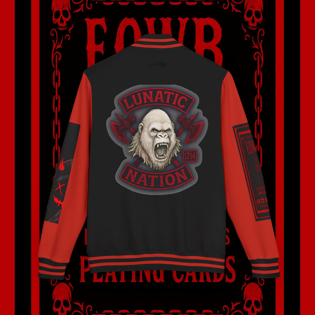 Letterman Jacket - F O W B Independent Records Country Lunatic’s Fam Design