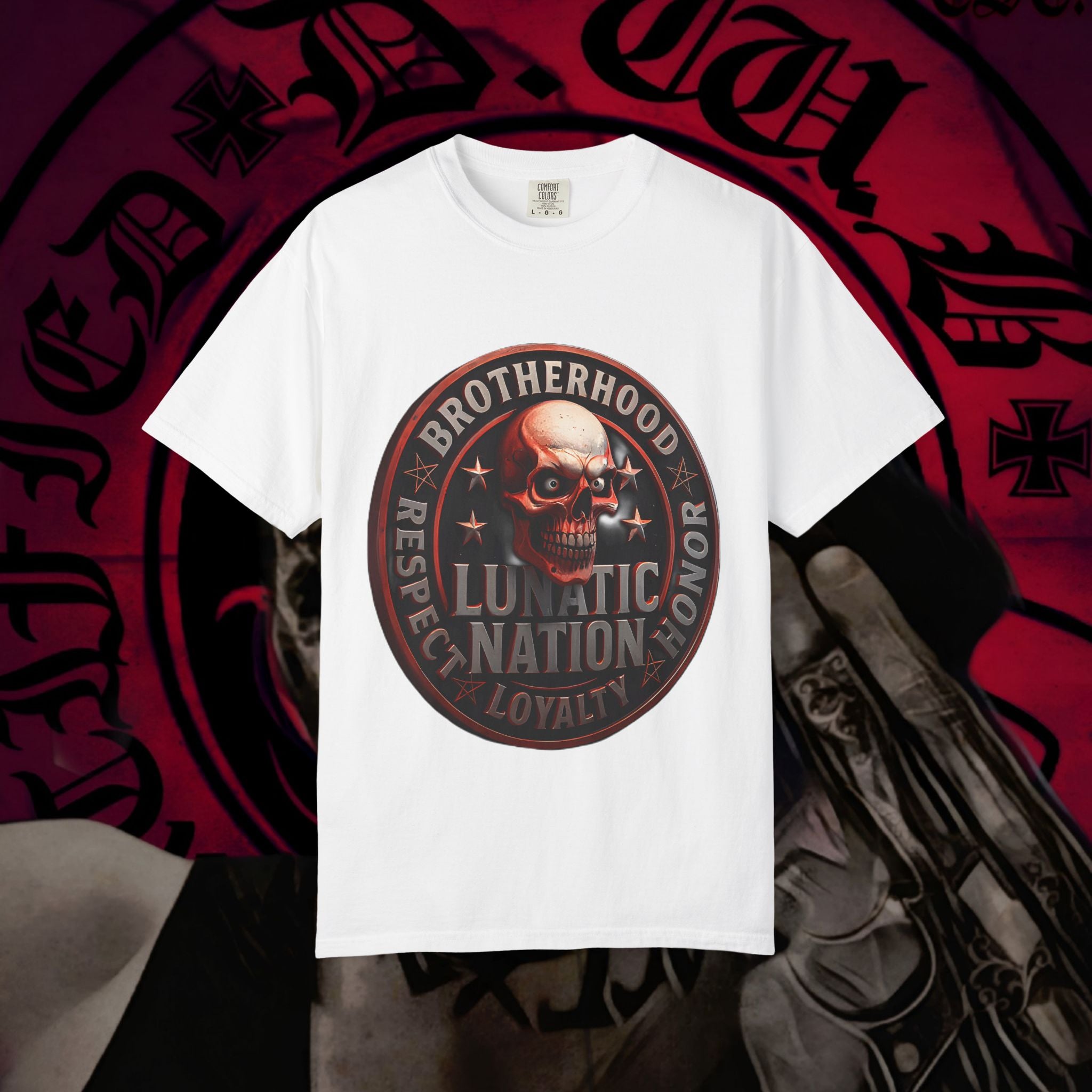 Country Lunatic Unisex Garment-Dyed T-shirt - Lunatic Nation Graphic Tee #2