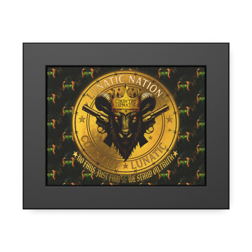 Framed Poster - Lunatic Nation Logo Photo