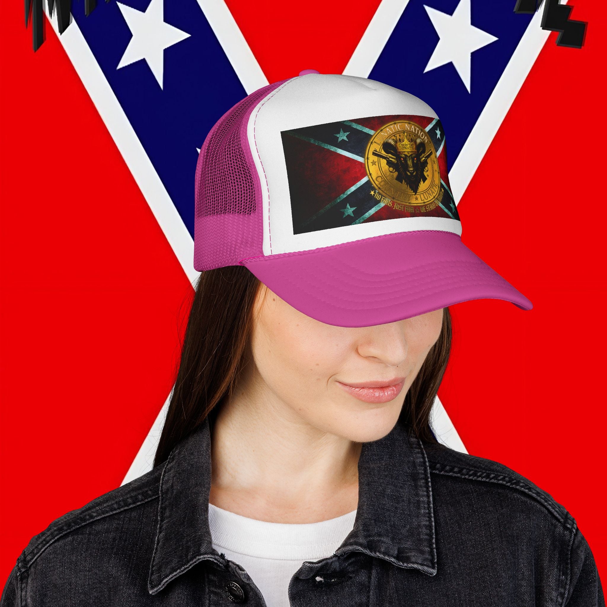 Trucker Cap - Rebel Flag New Logo Design