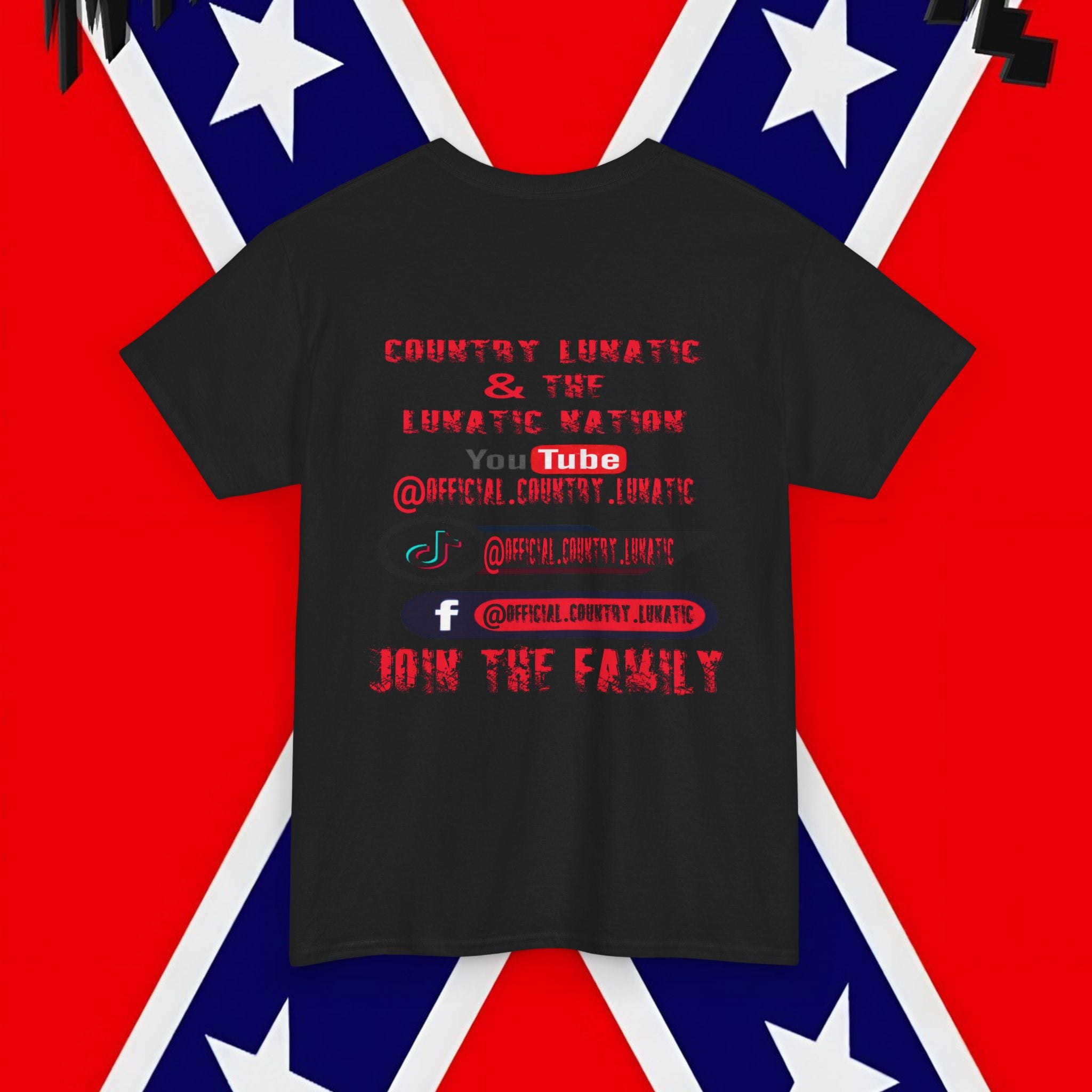 Unisex Heavy Cotton Tee - Lunatic Nation Brotherhood Graphic Shirt