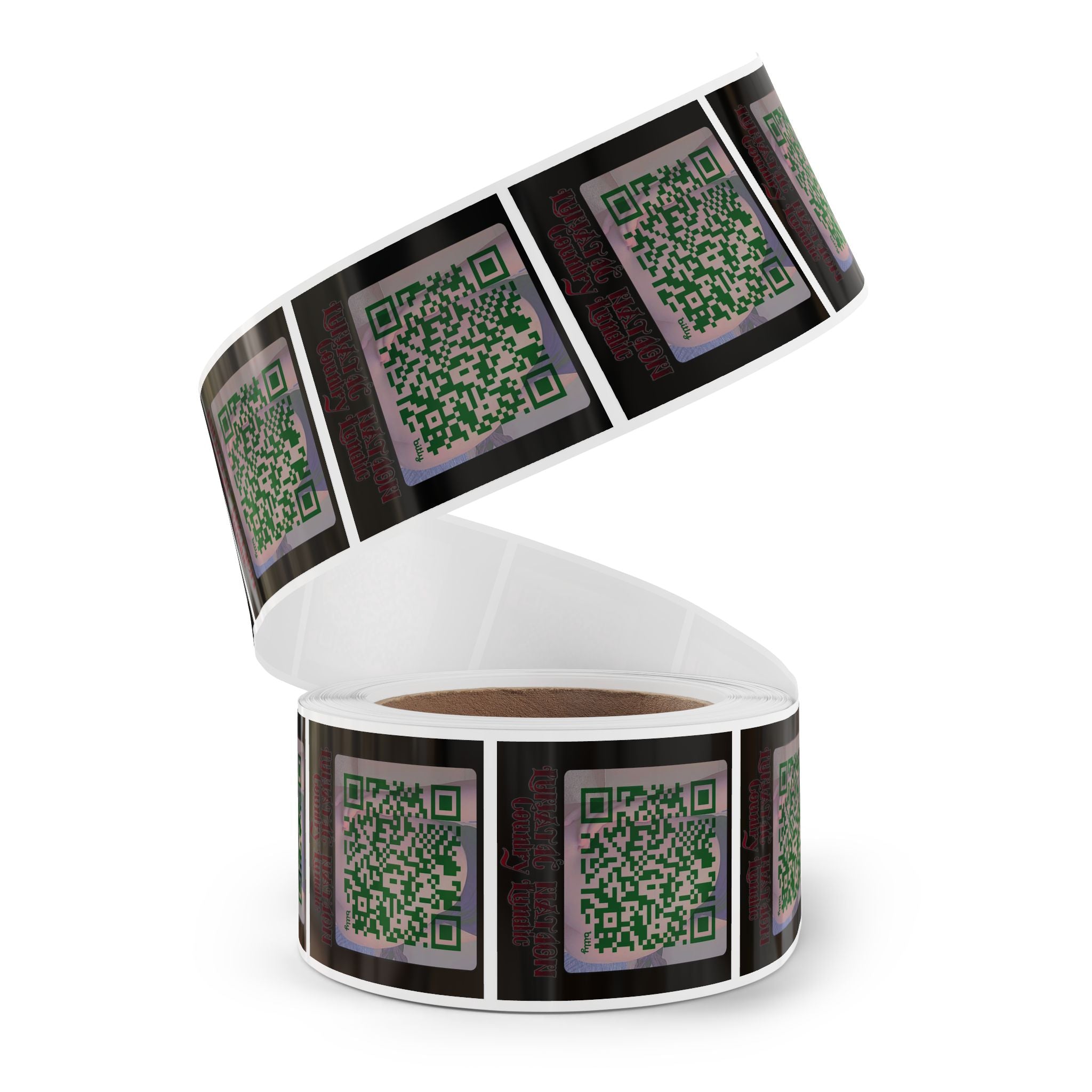 Sticker Rolls - Country Lunatics QR Stickers for Real Support
