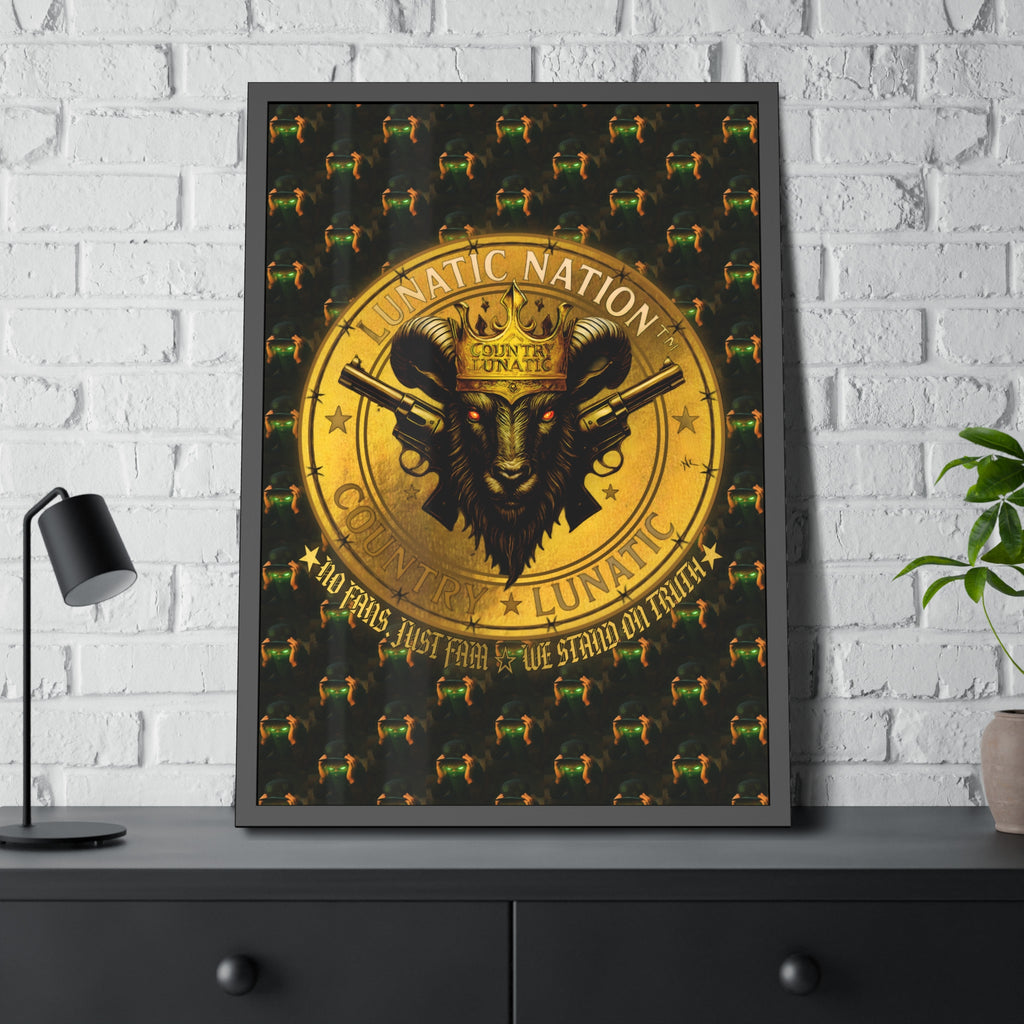 Framed Poster - Lunatic Nation Logo Photo