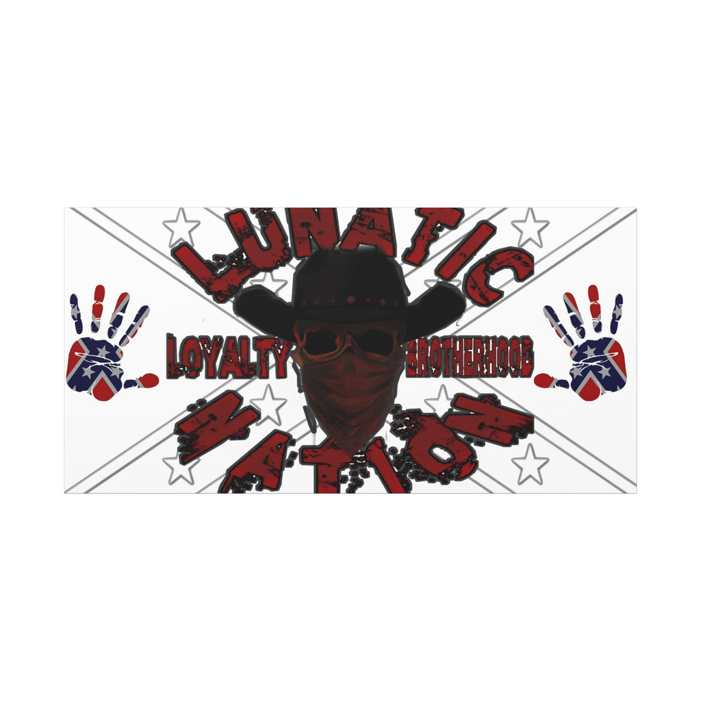 Country Lunatic Canvas Wall Art – Loyalty & Brotherhood Decor for Country Fans
