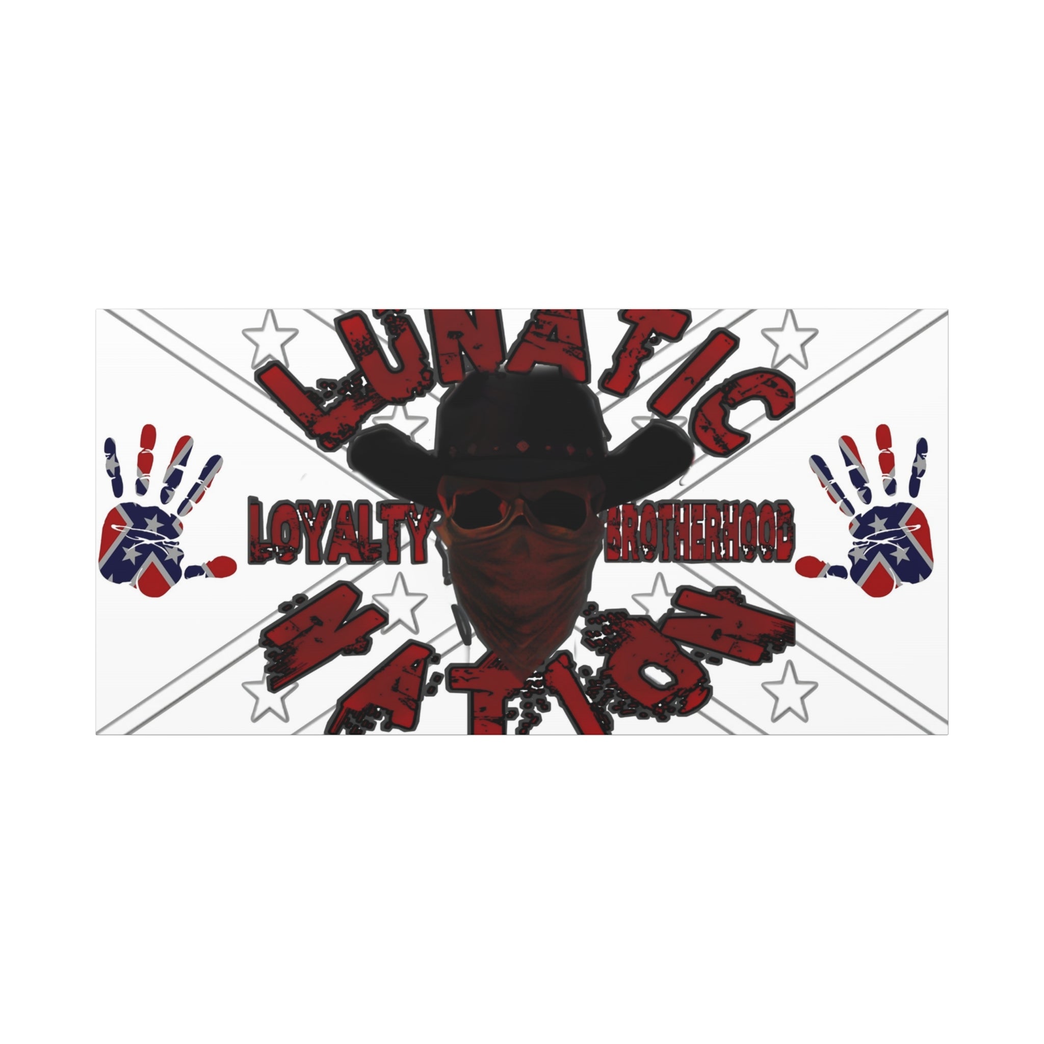 Country Lunatic Canvas Wall Art – Loyalty & Brotherhood Decor for Country Fans