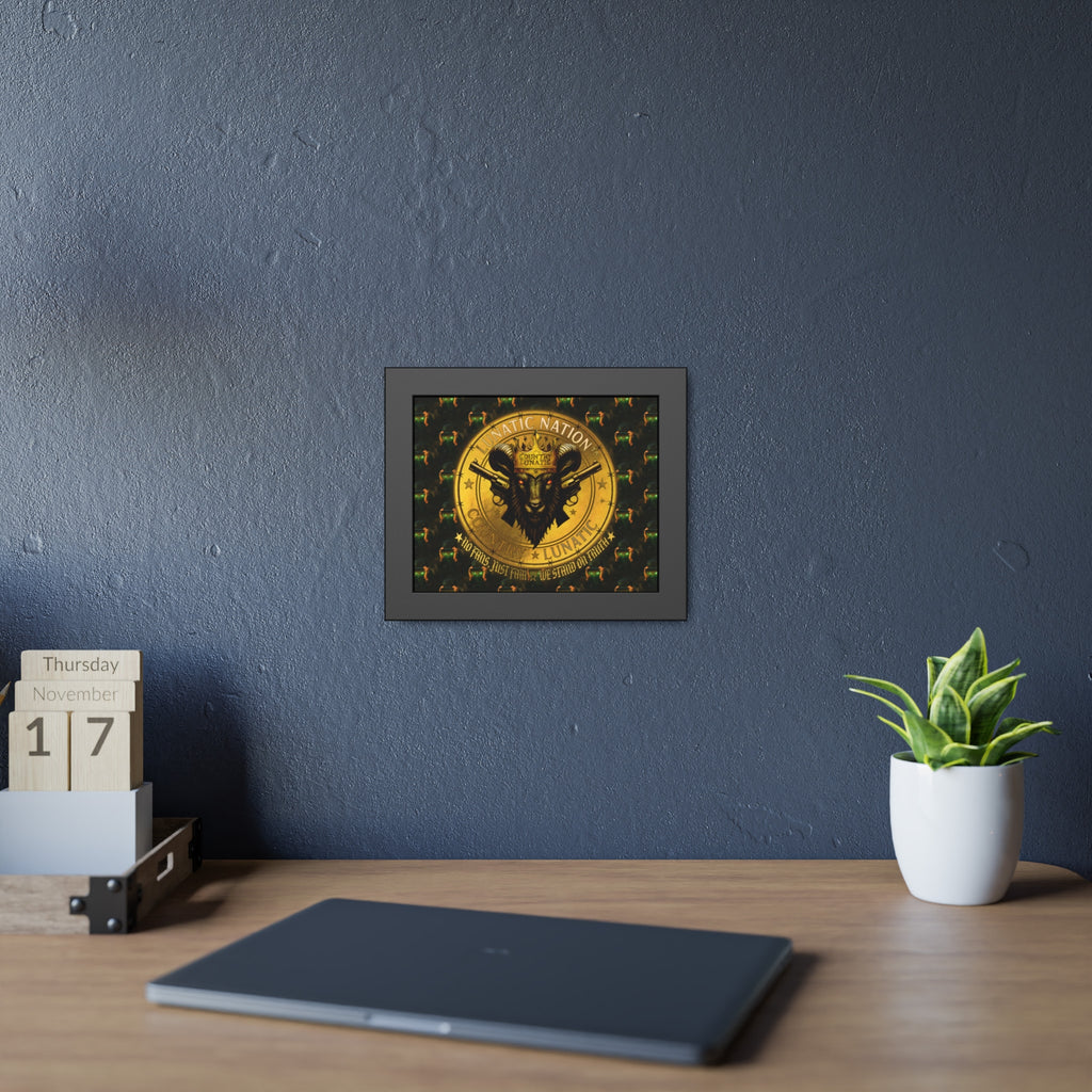 Framed Poster - Lunatic Nation Logo Photo