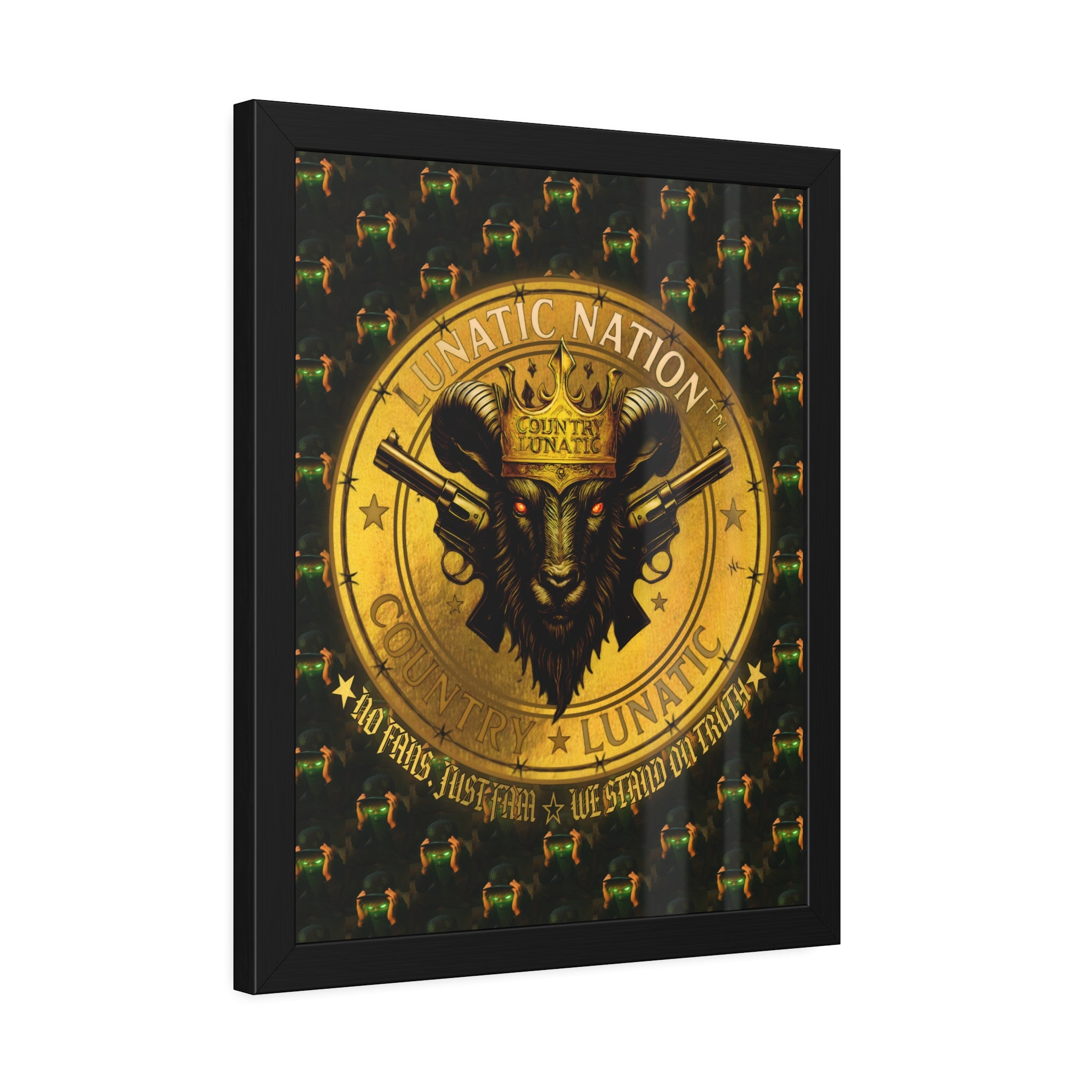 Framed Poster - Lunatic Nation Logo Photo