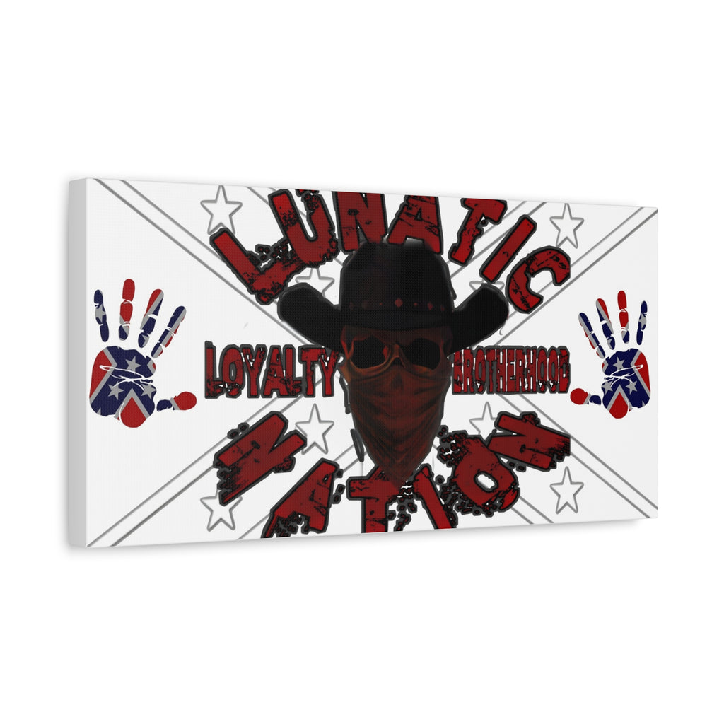 Country Lunatic Canvas Wall Art – Loyalty & Brotherhood Decor for Country Fans