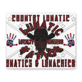 Country Lunatic Canvas Wall Art – Loyalty & Brotherhood Decor for Country Fans