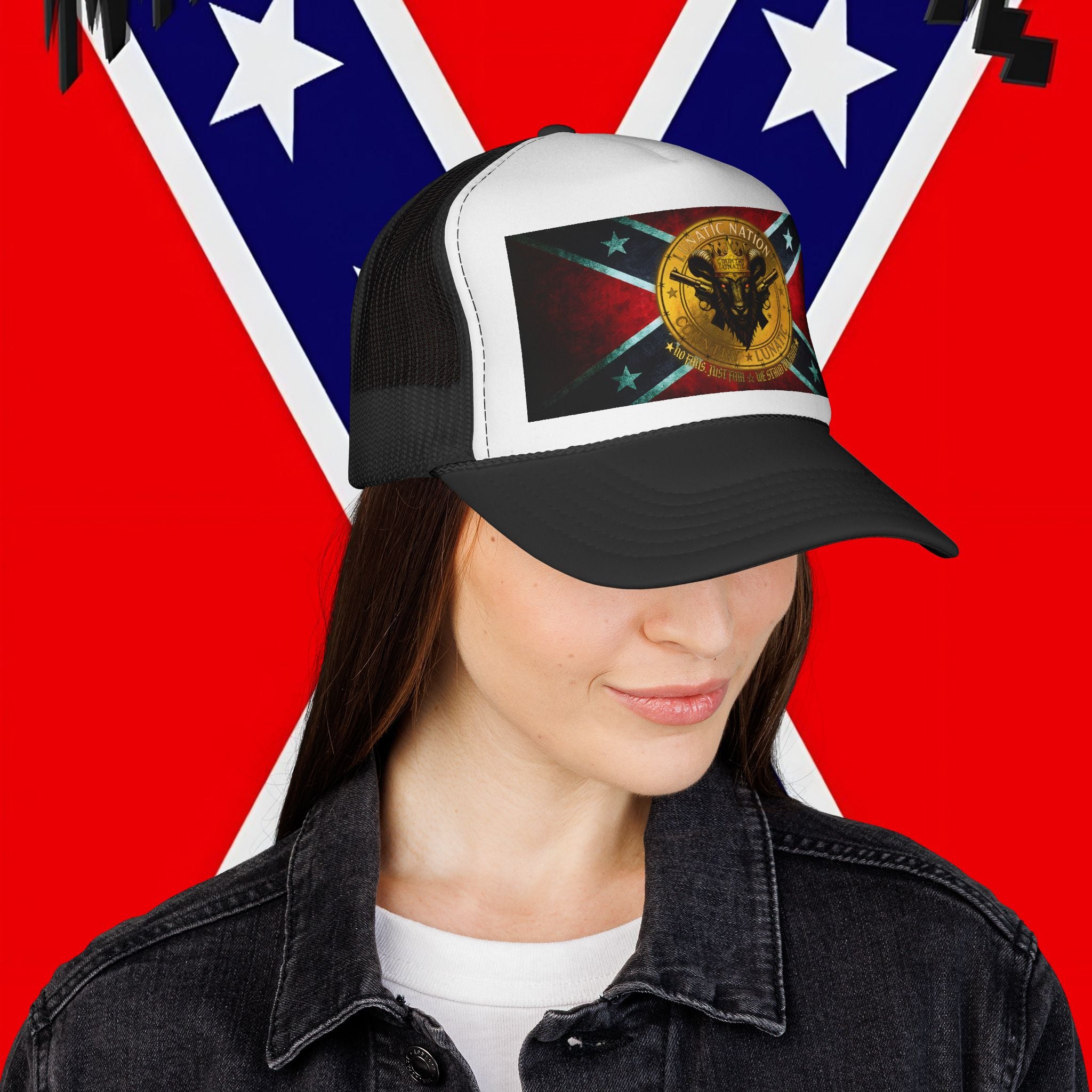 Trucker Cap - Rebel Flag New Logo Design