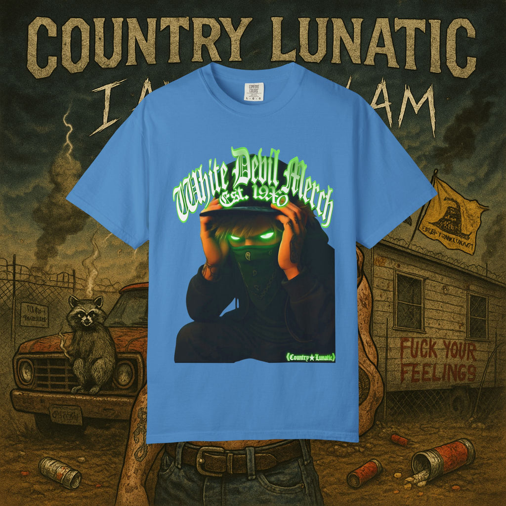 Country Lunatic Unisex Garment-Dyed T-shirt - Lunatic Nation Graphic Tee