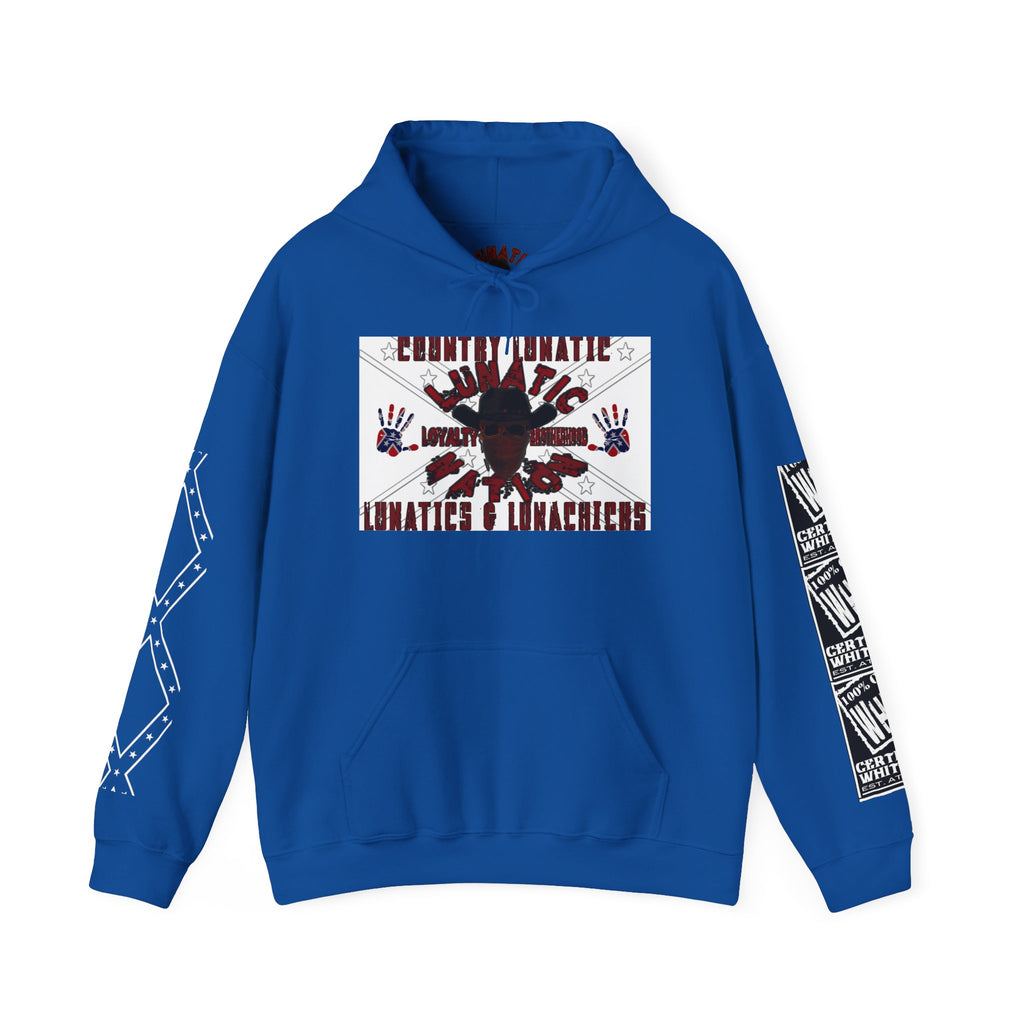 Country Lunatic Unisex Heavy Blend™ Hooded Sweatshirt - Unique Graphic Design