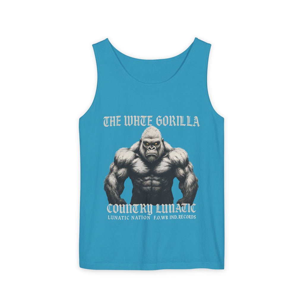 Tank Top White Gorilla Wife Beater Tank Unisex Garment-Dyed Collection