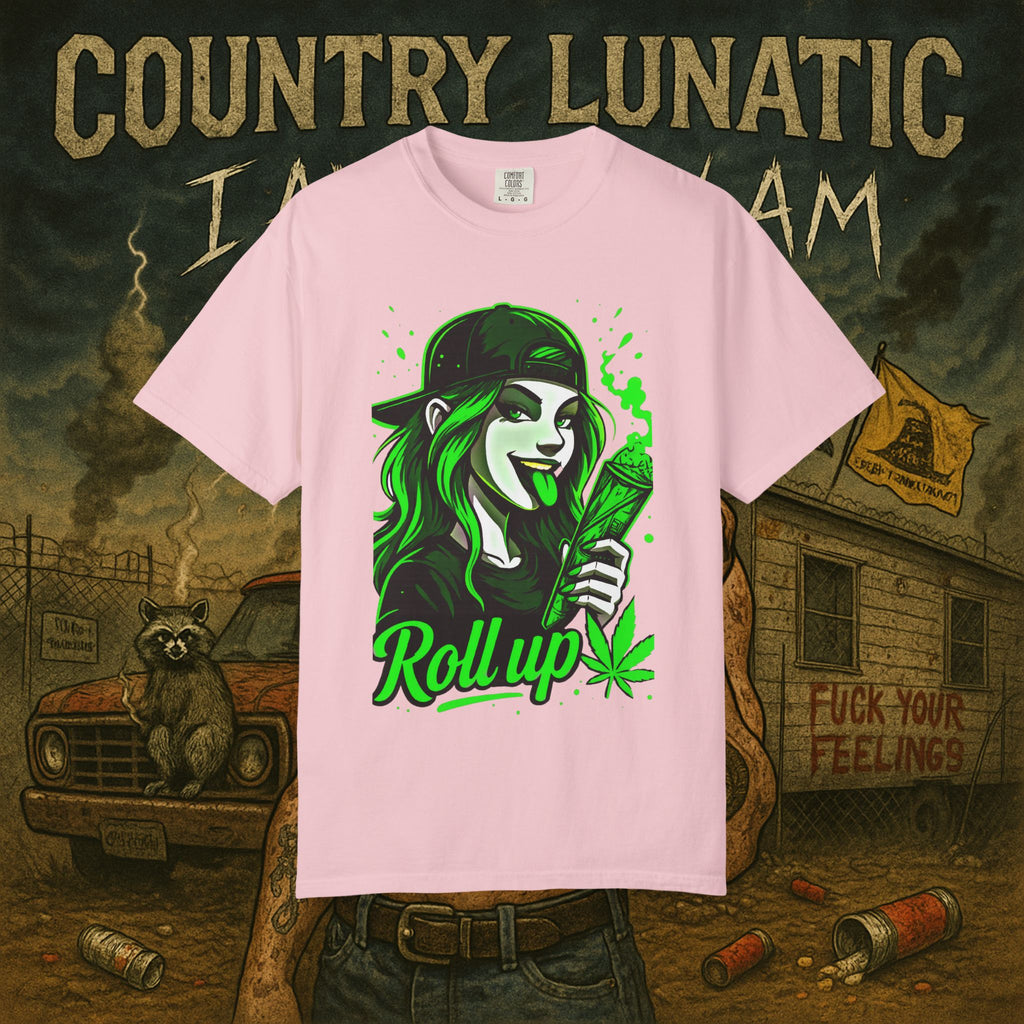 Country Lunatic Unisex T-shirt - 420 Roll Up Edition