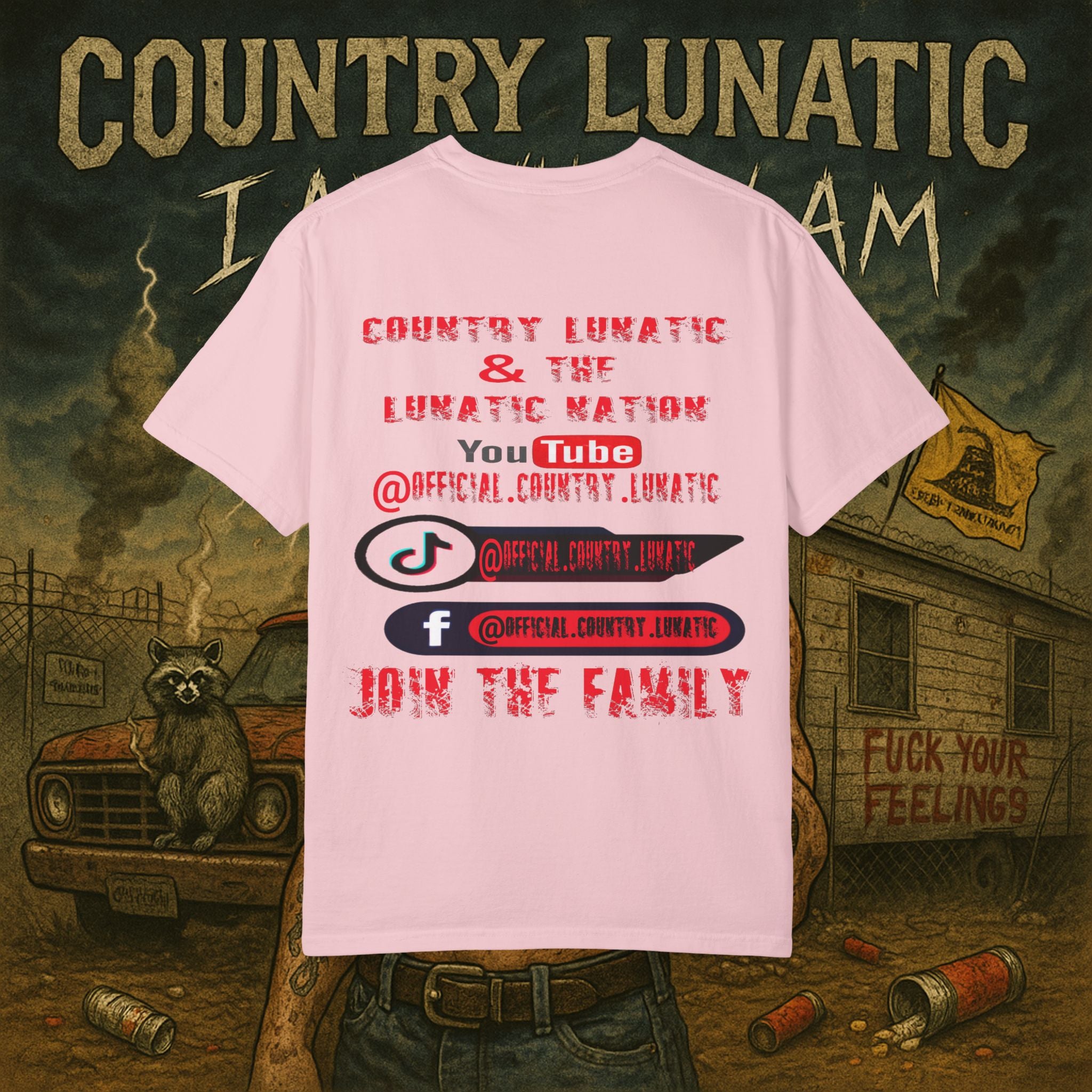 Country Lunatics Unisex T-shirt - For the Country Lunatic Fams