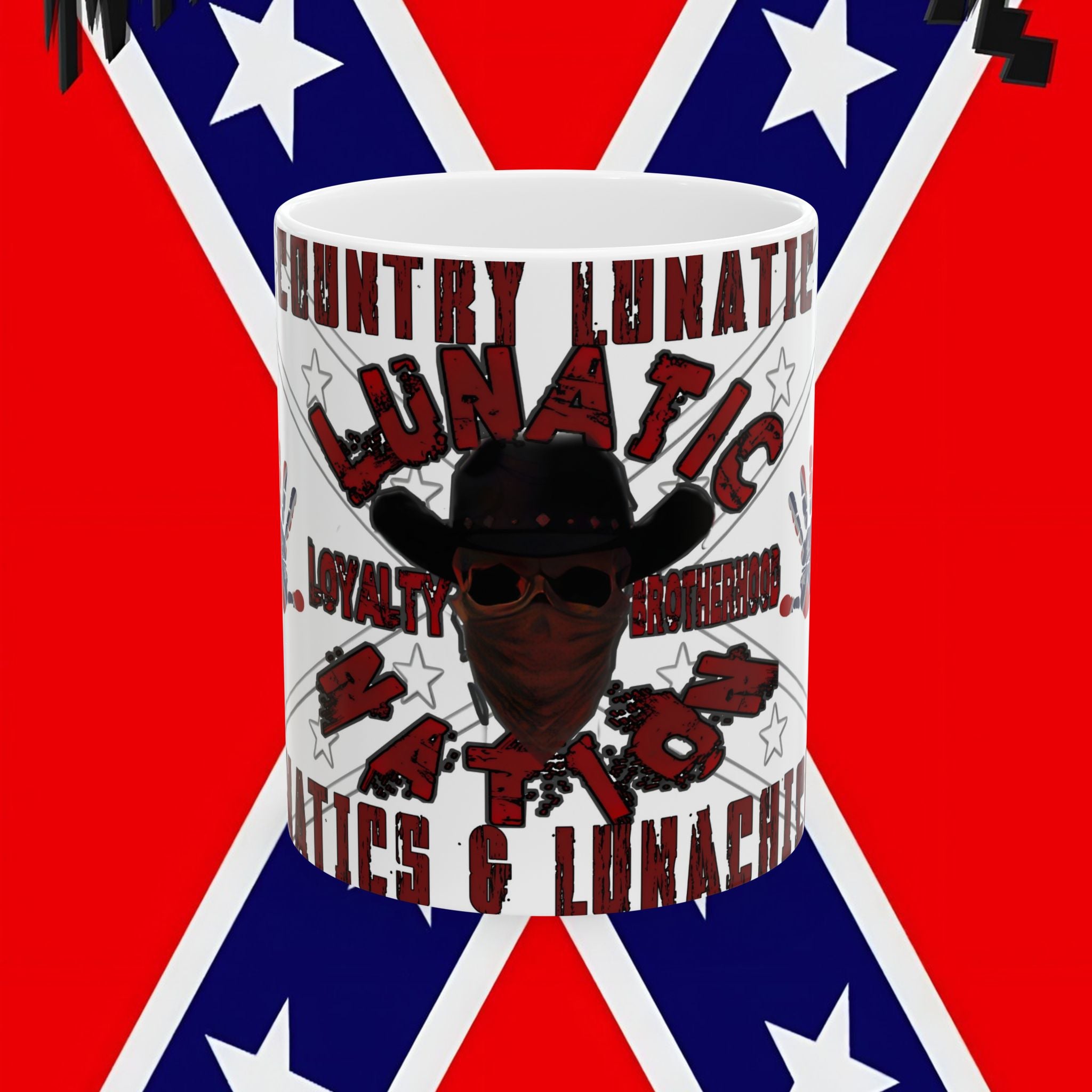 Funny Country Lunatic Mug - Certified Big Dick, 11oz & 15oz Ceramic Coffee Cup