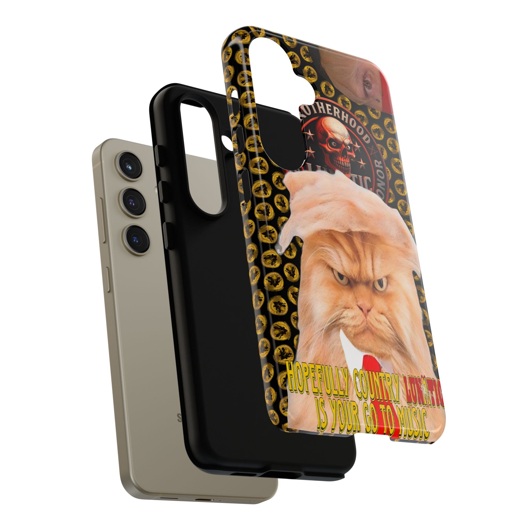 Phone Case - Kitty Country Lunatic Music Lover