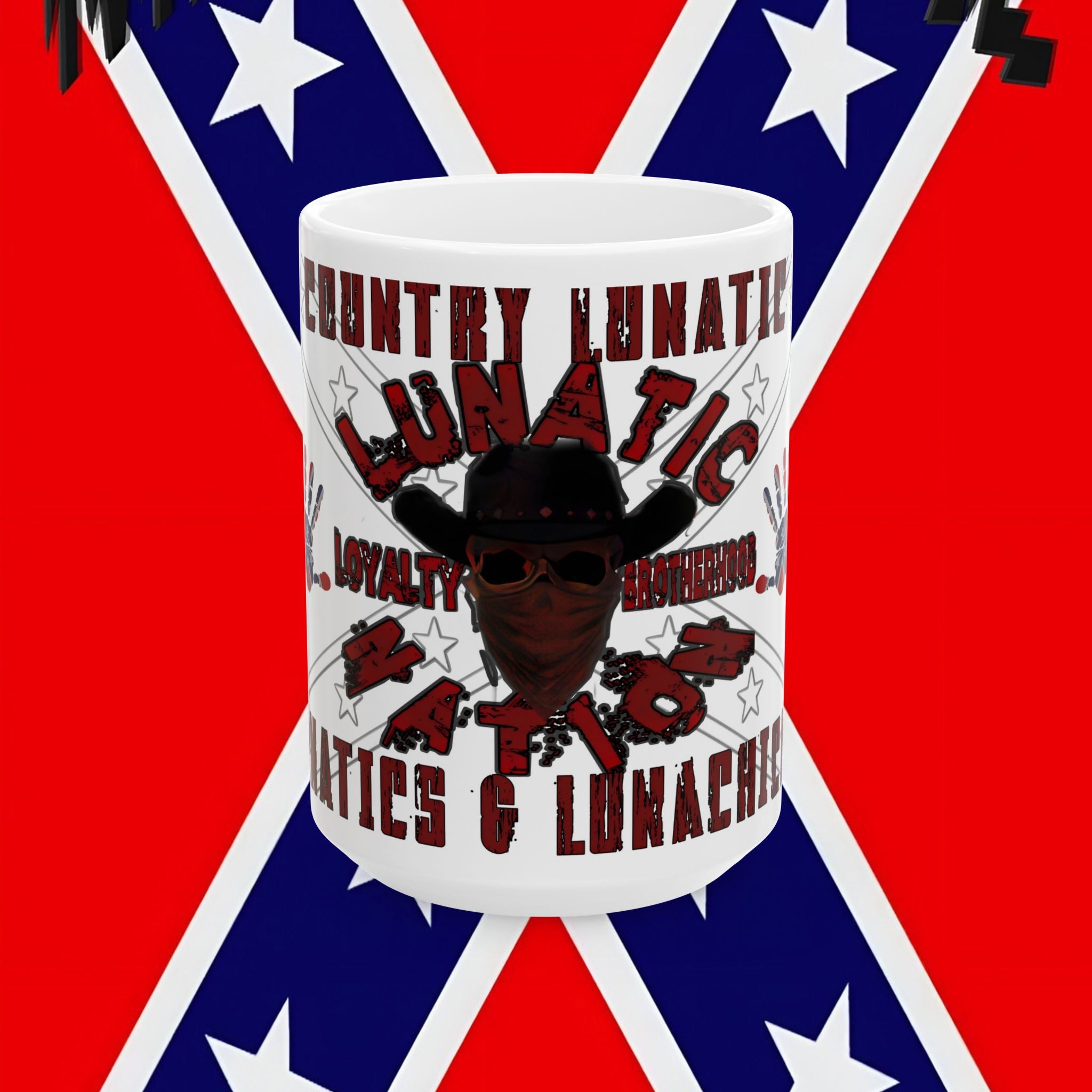Funny Country Lunatic Mug - Certified Big Dick, 11oz & 15oz Ceramic Coffee Cup