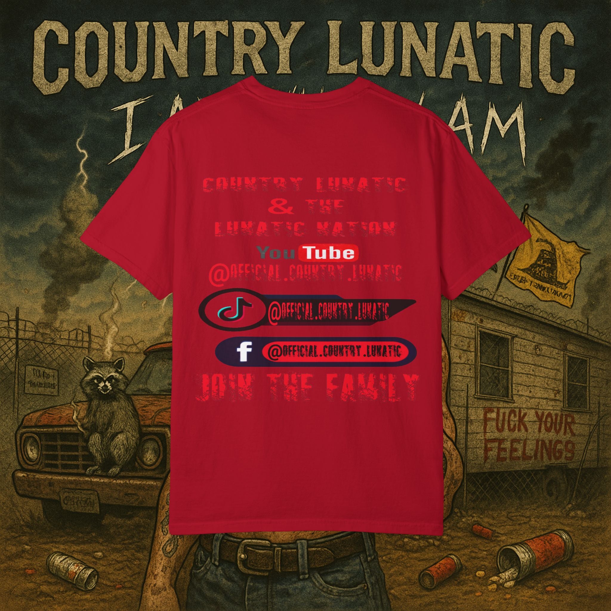Country Lunatics Unisex T-shirt - For the Country Lunatic Fams