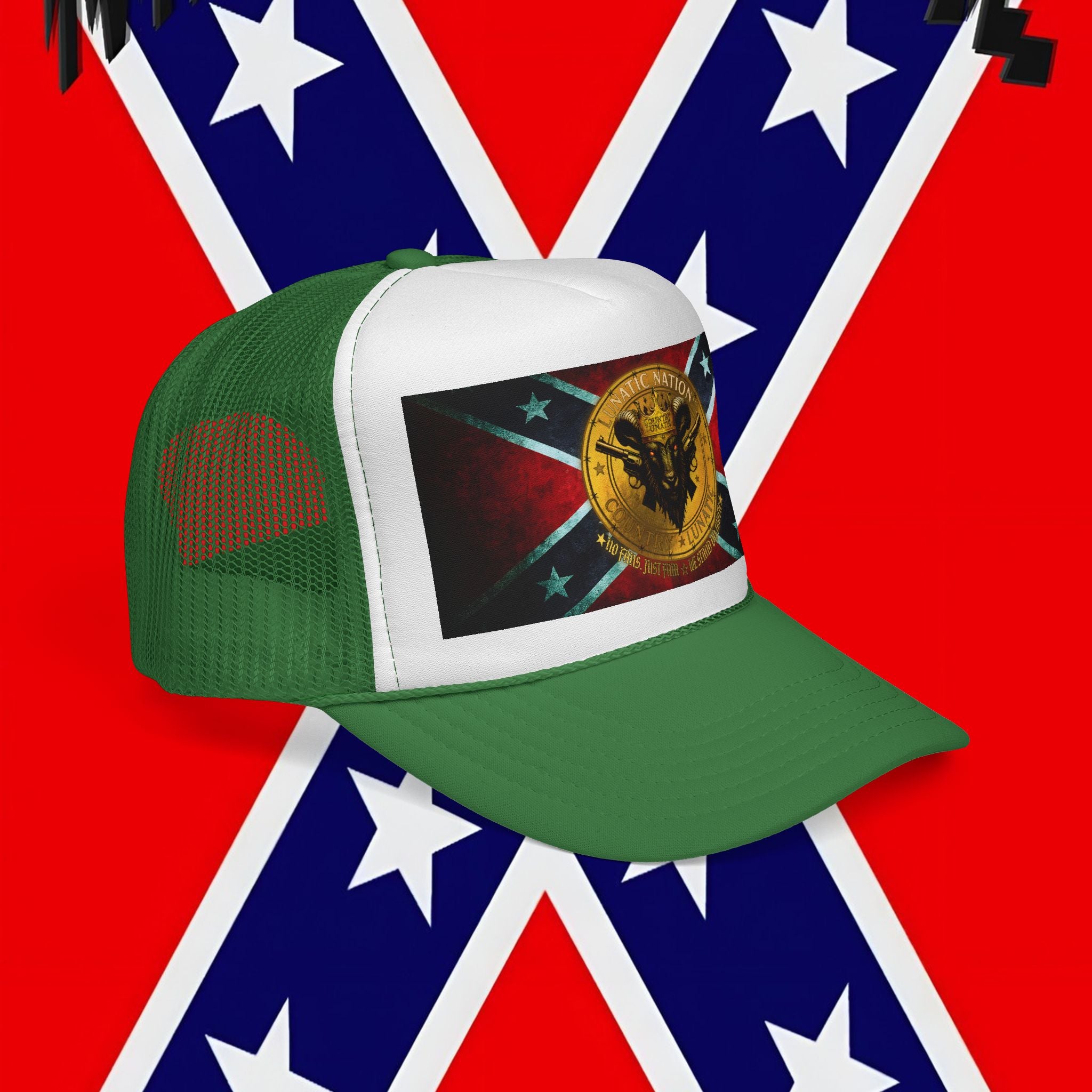 Trucker Cap - Rebel Flag New Logo Design