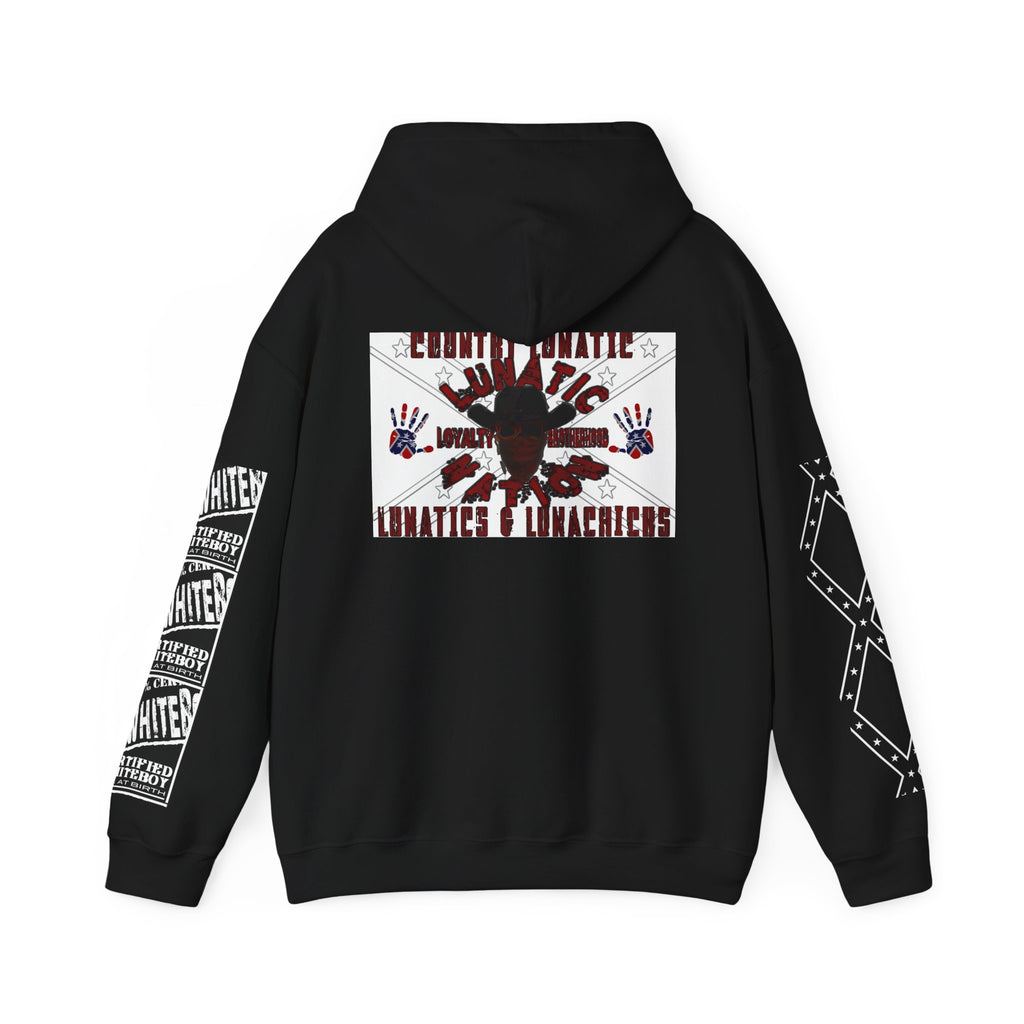 Country Lunatic Unisex Heavy Blend™ Hooded Sweatshirt - Unique Graphic Design
