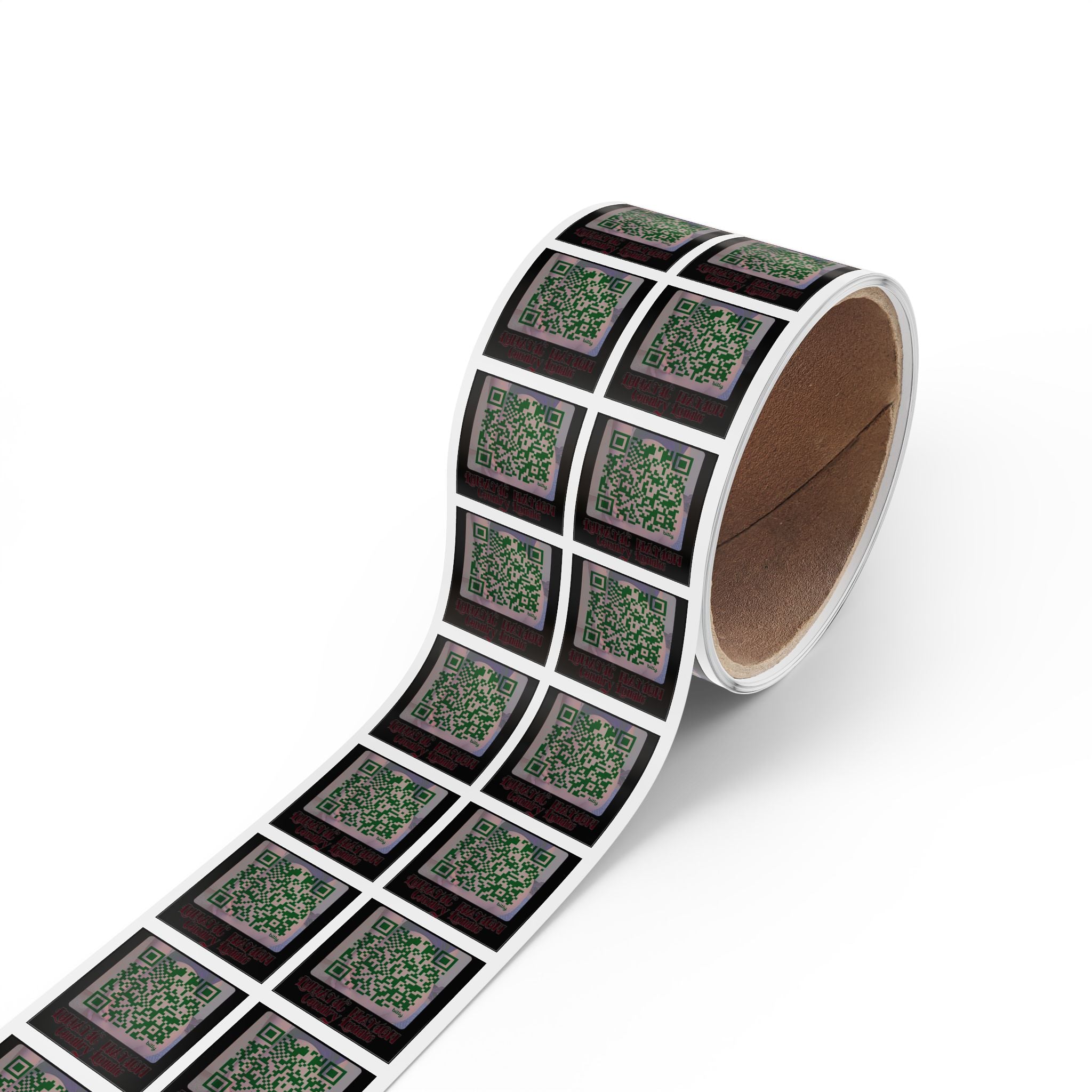 Sticker Rolls - Country Lunatics QR Stickers for Real Support