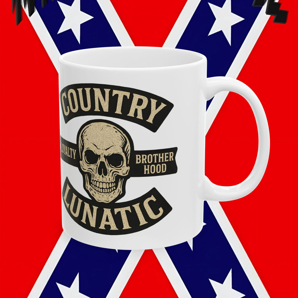 Funny Country Lunatic Mug - Certified Big Dick, 11oz & 15oz Ceramic Coffee Cup